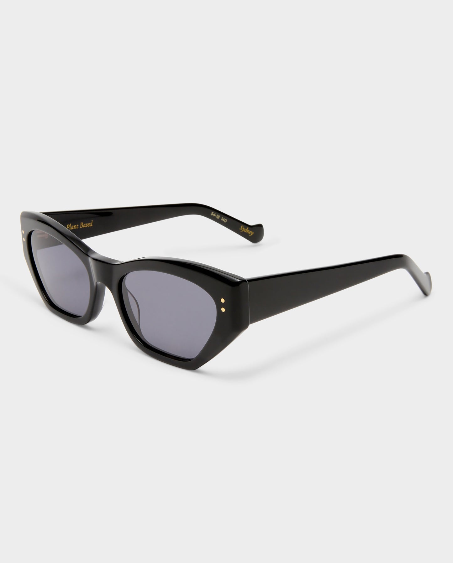 The Sydney Black Female Cat-Eye Sunglasses | Luv Lou