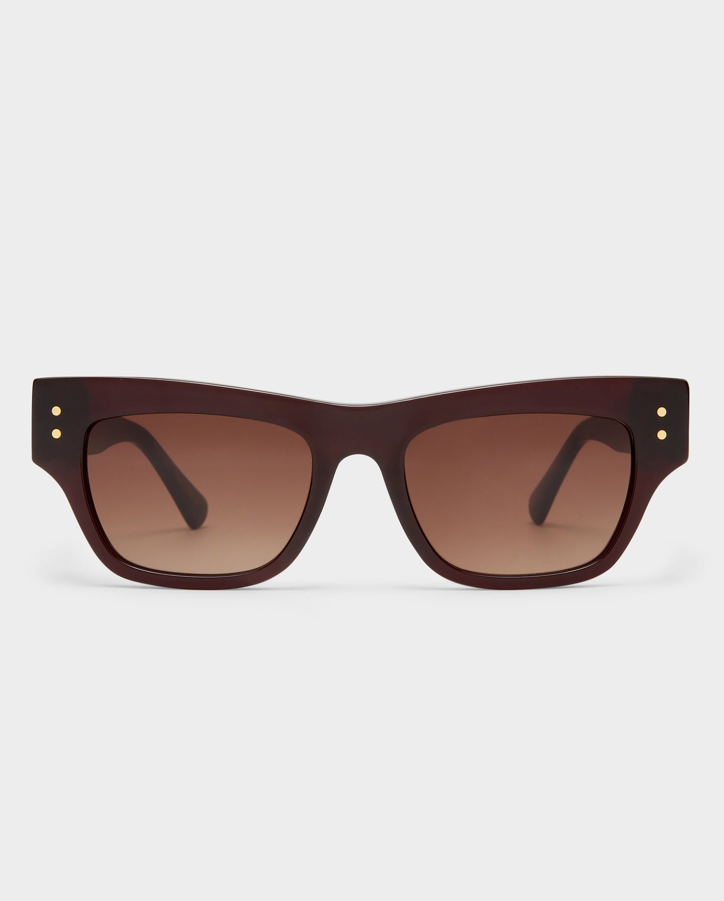 The Addison Wine Female Cat-Eye Sunglasses | Luv Lou