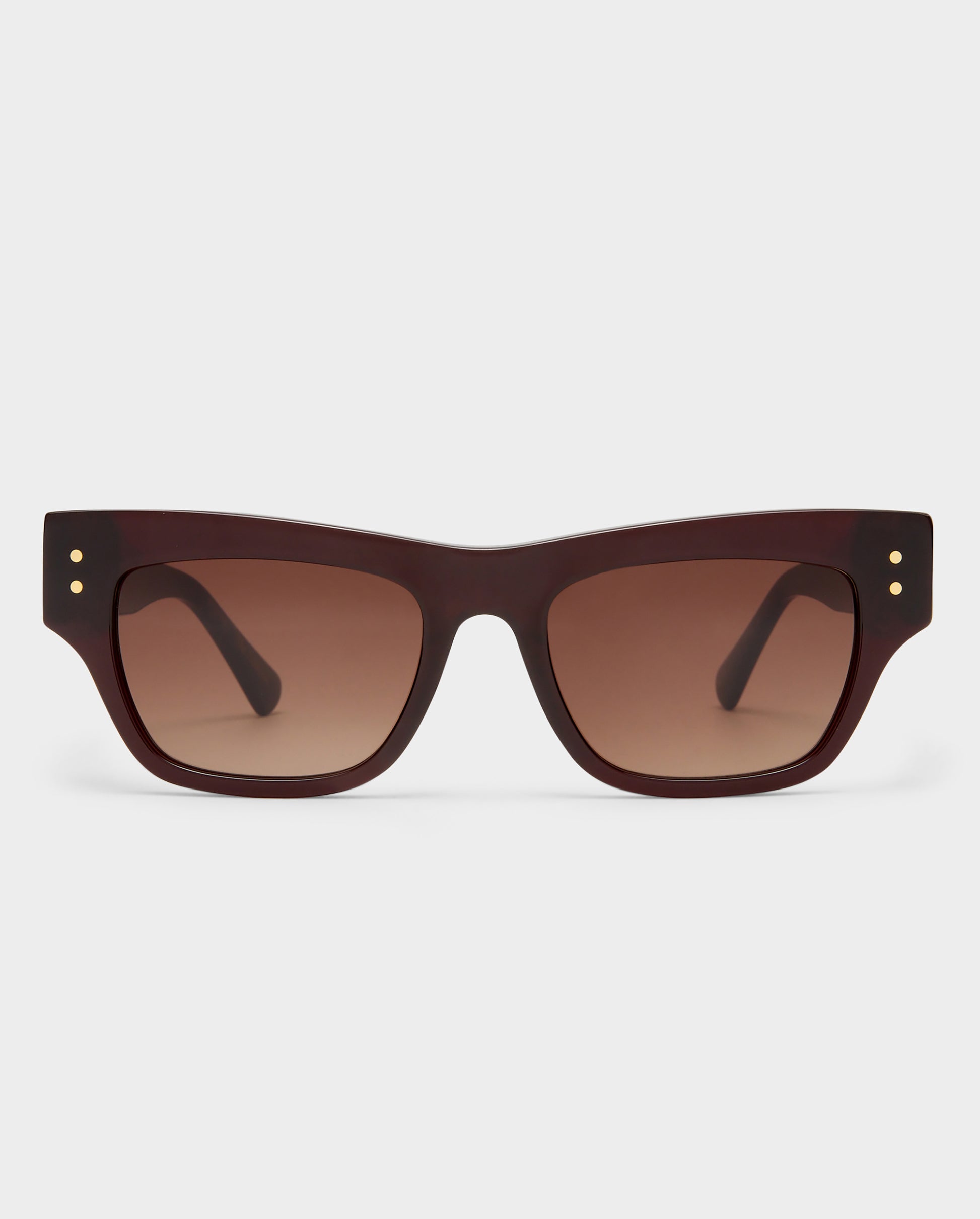The Addison Wine Female Cat-Eye Sunglasses | Luv Lou