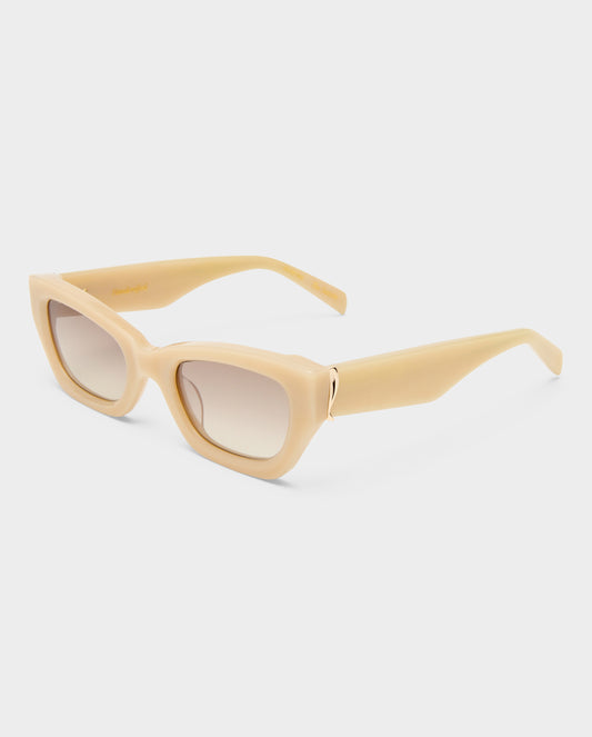 The Sutton Nude Haze Female Cat-Eye Sunglasses | Luv Lou