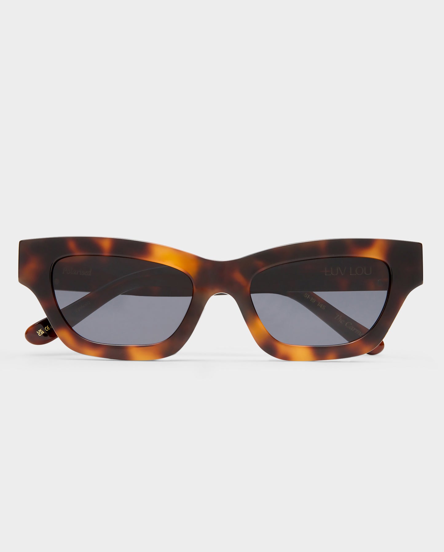 The Carmel Tort Female Cat-Eye Sunglasses | Luv Lou
