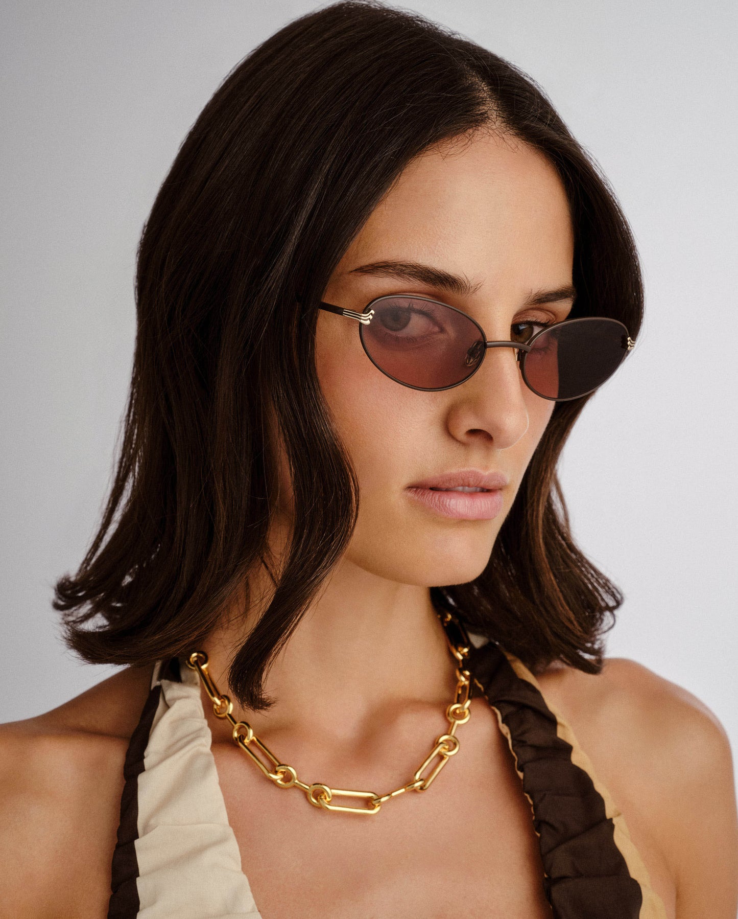 The Rose Vintage Brown Female Cat-Eye Sunglasses | Luv Lou