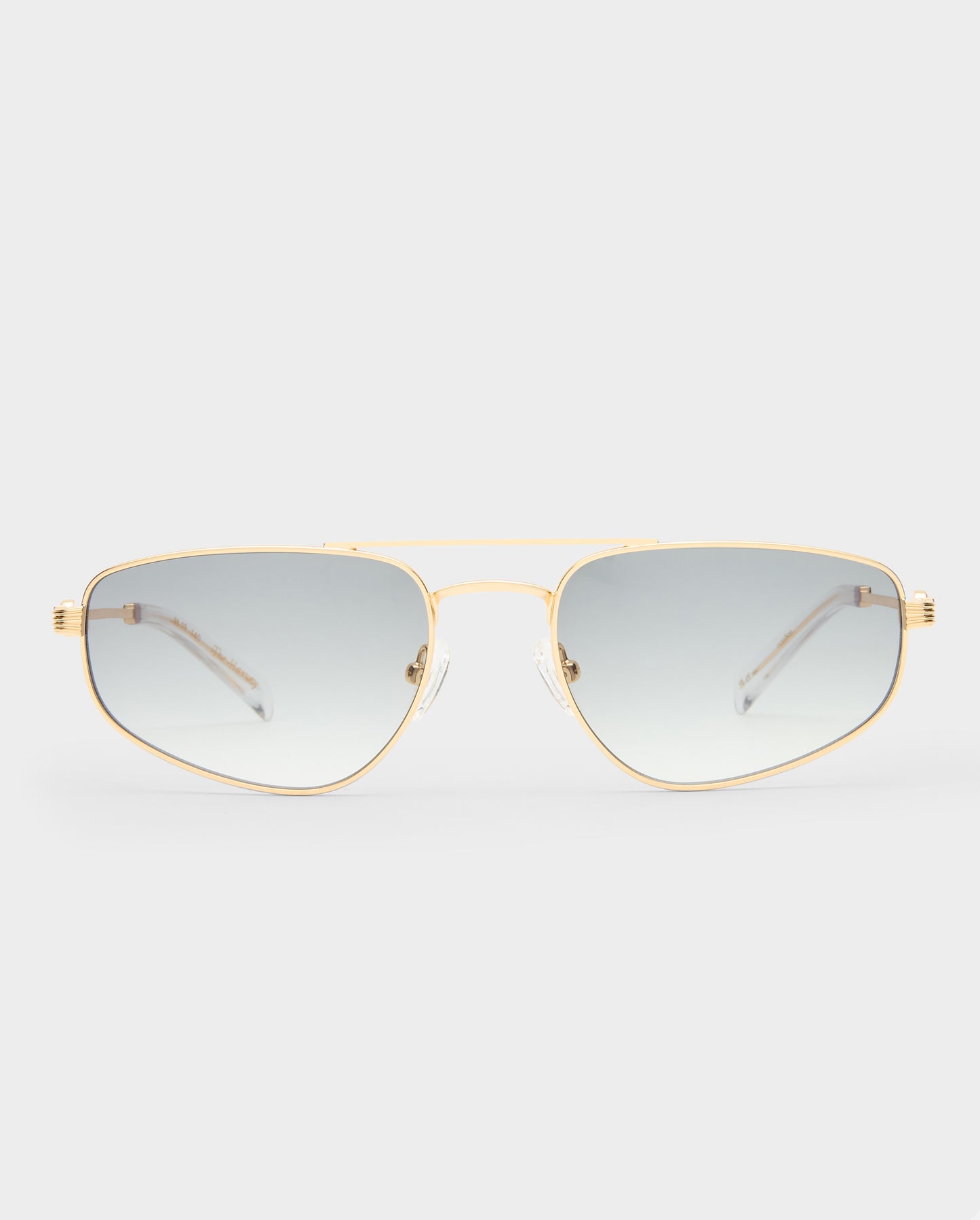 The Harvey Gold Female Aviator Sunglasses | Luv Lou