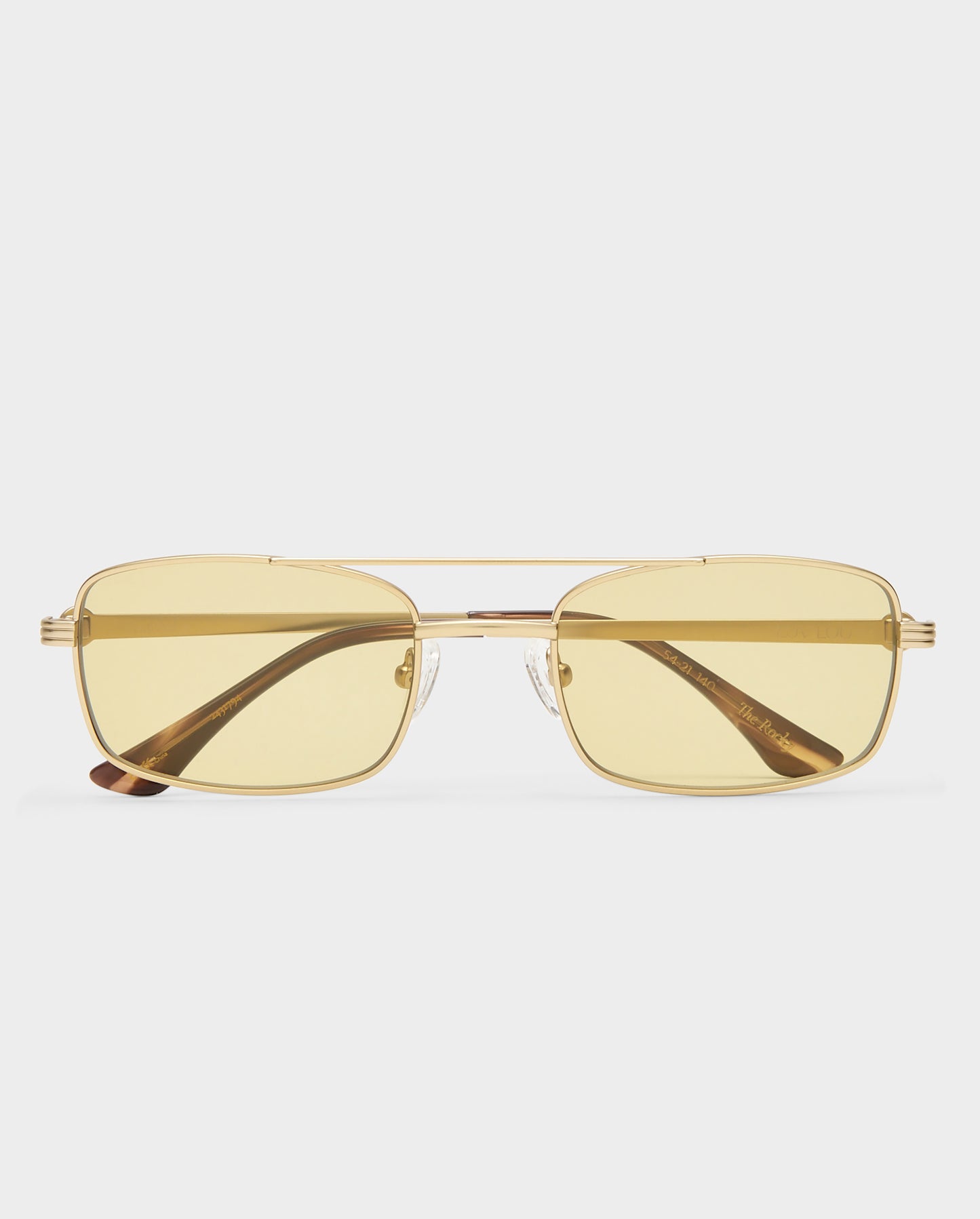 The Rocky Brushed Gold Female Aviator Sunglasses | Luv Lou