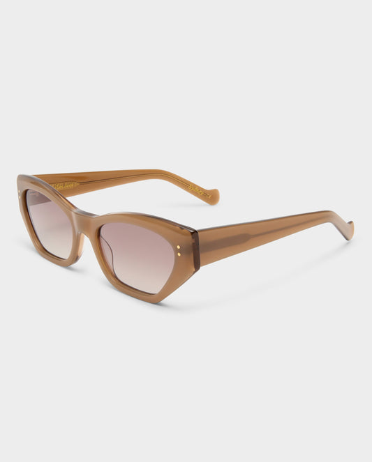 The Sydney Almond Female Cat-Eye Sunglasses | Luv Lou