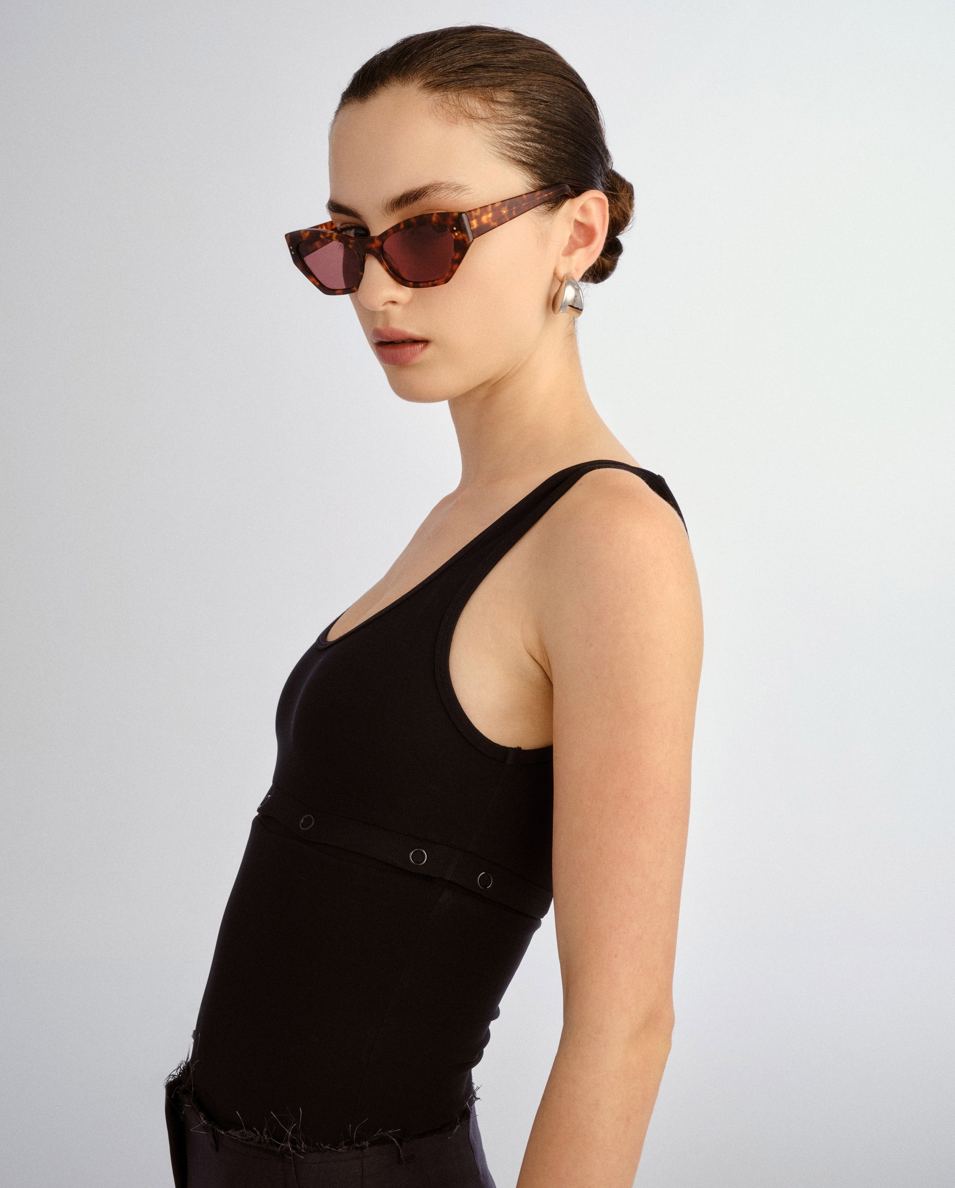 The Sydney Amber Female Cat-Eye Sunglasses | Luv Lou