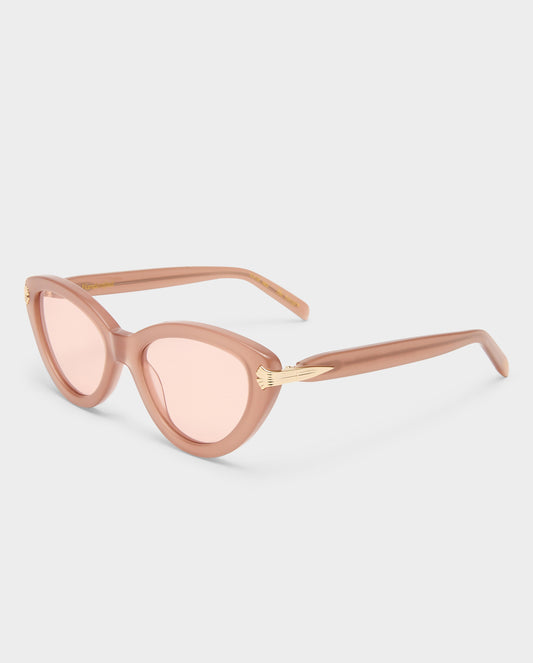 The Imogen Blush Female Cat-Eye Sunglasses | Luv Lou