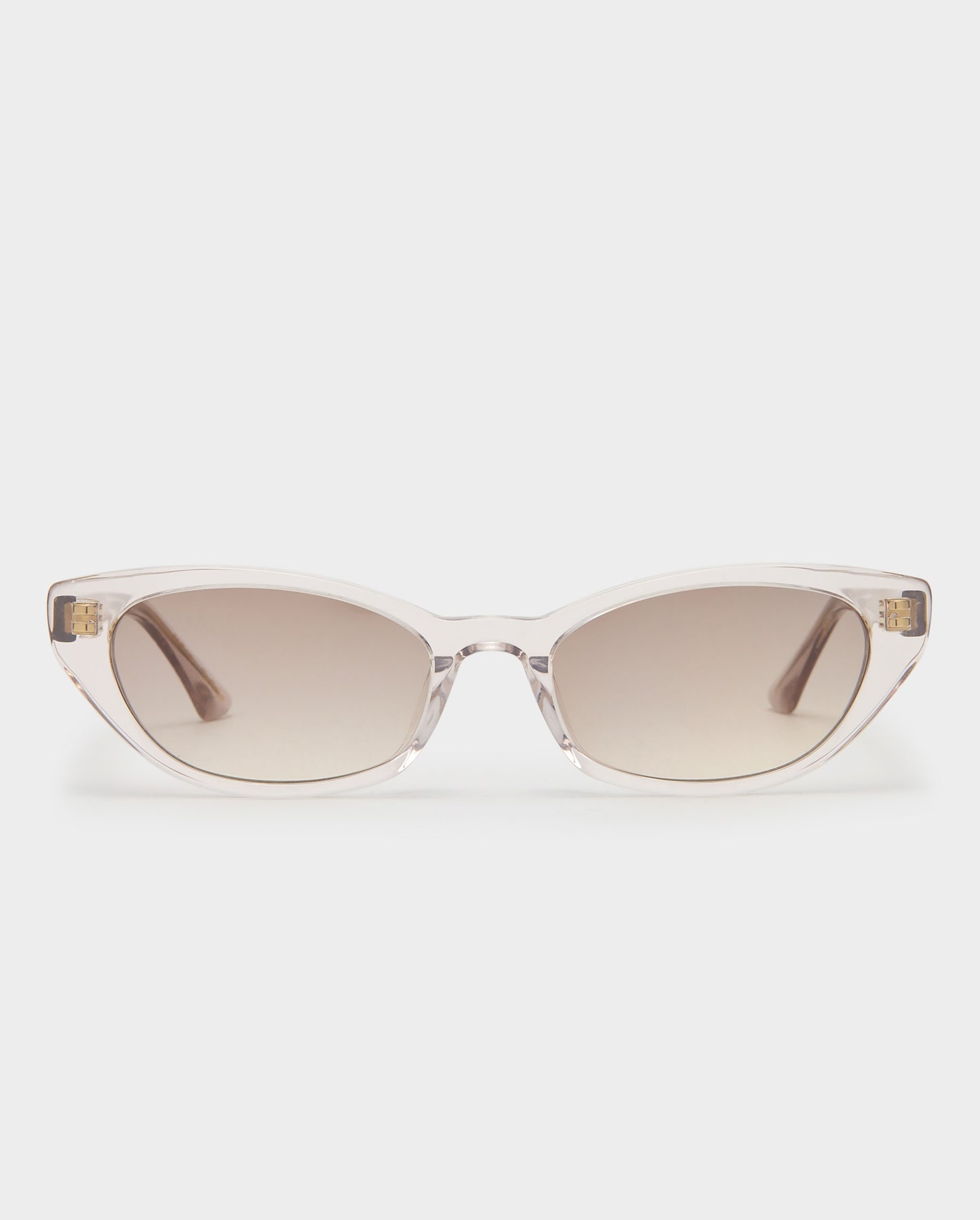 The Taylor Crystal Beige Female Cat-Eye Sunglasses | Luv Lou