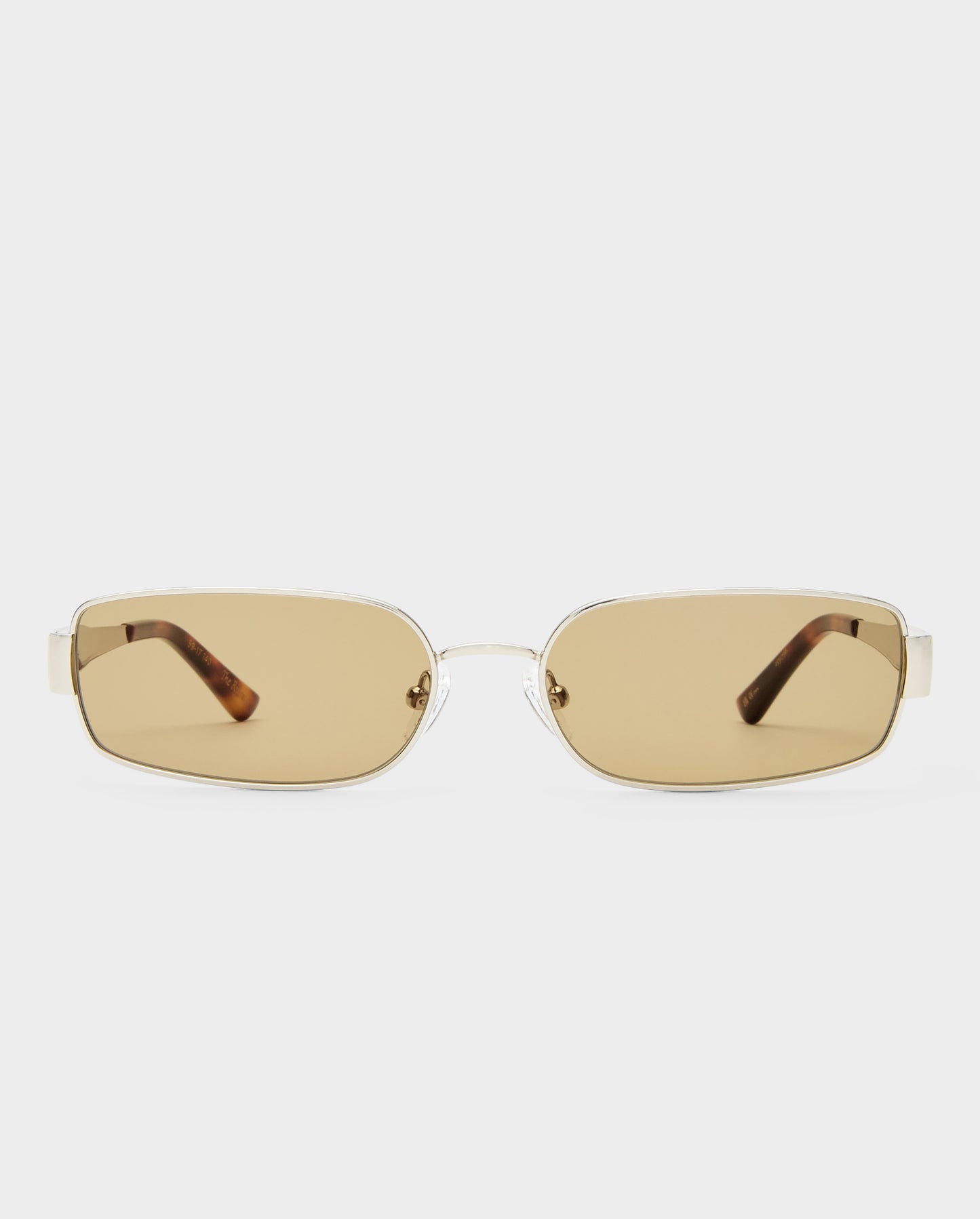The Ryan Silver Female Rectangle Sunglasses | Luv Lou