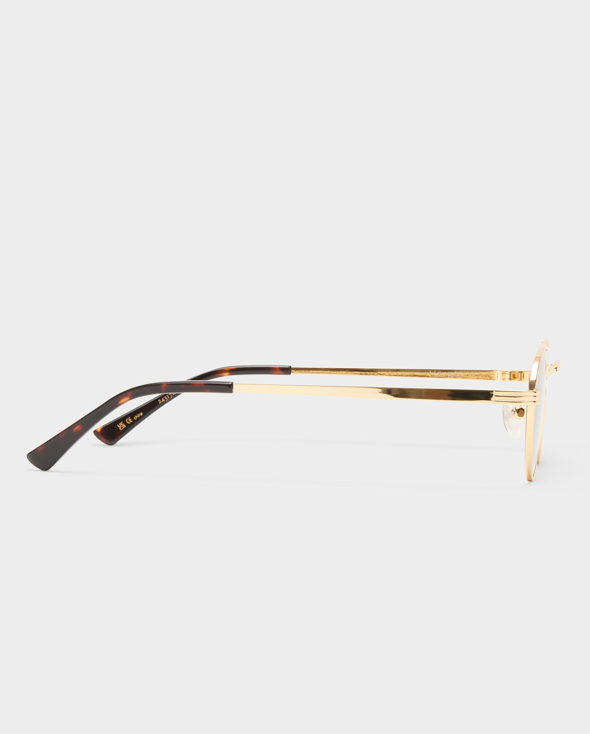 The Delilah Gold Female Oval Sunglasses | Luv Lou