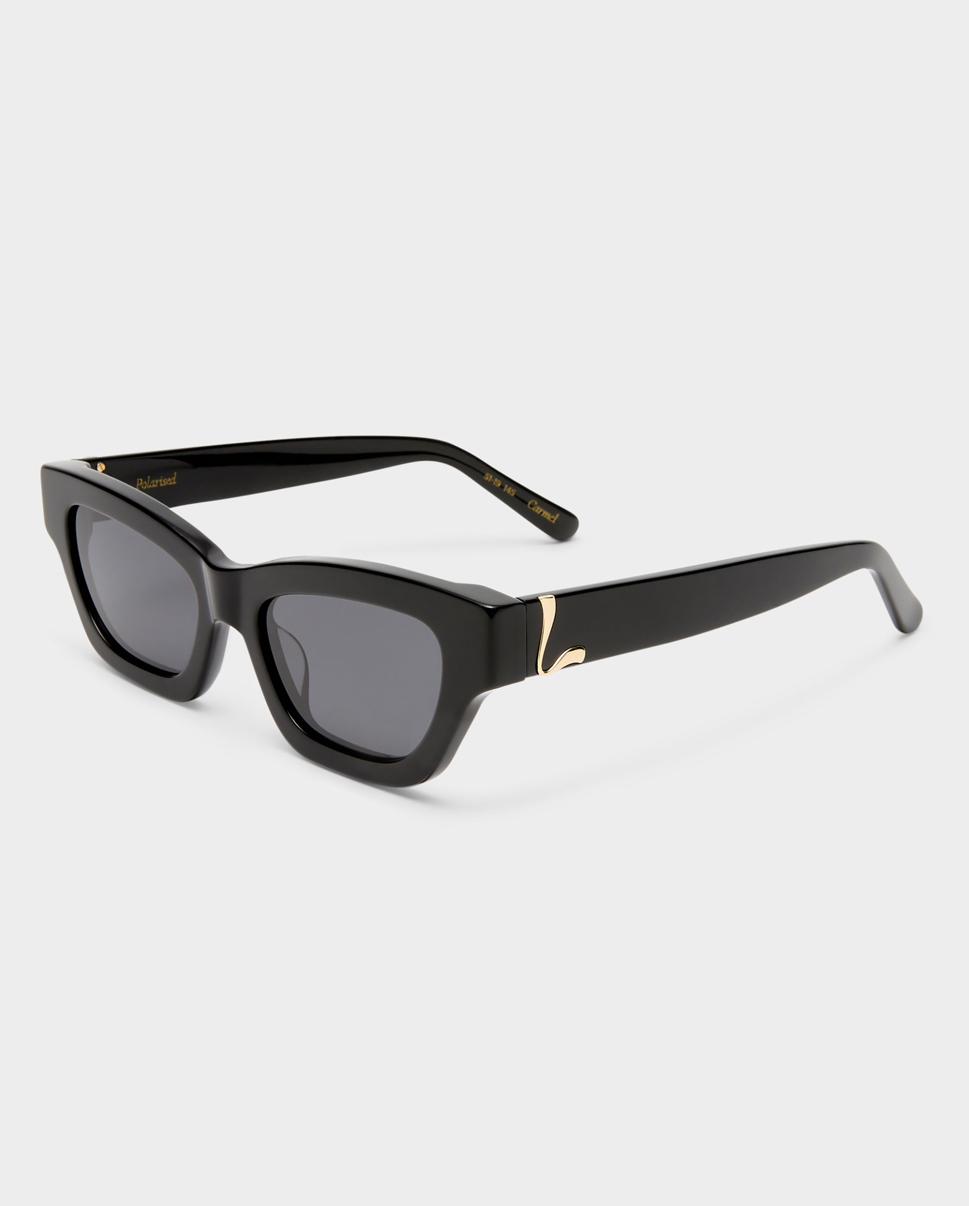 The Carmel Black Female Cat-Eye Sunglasses | Luv Lou
