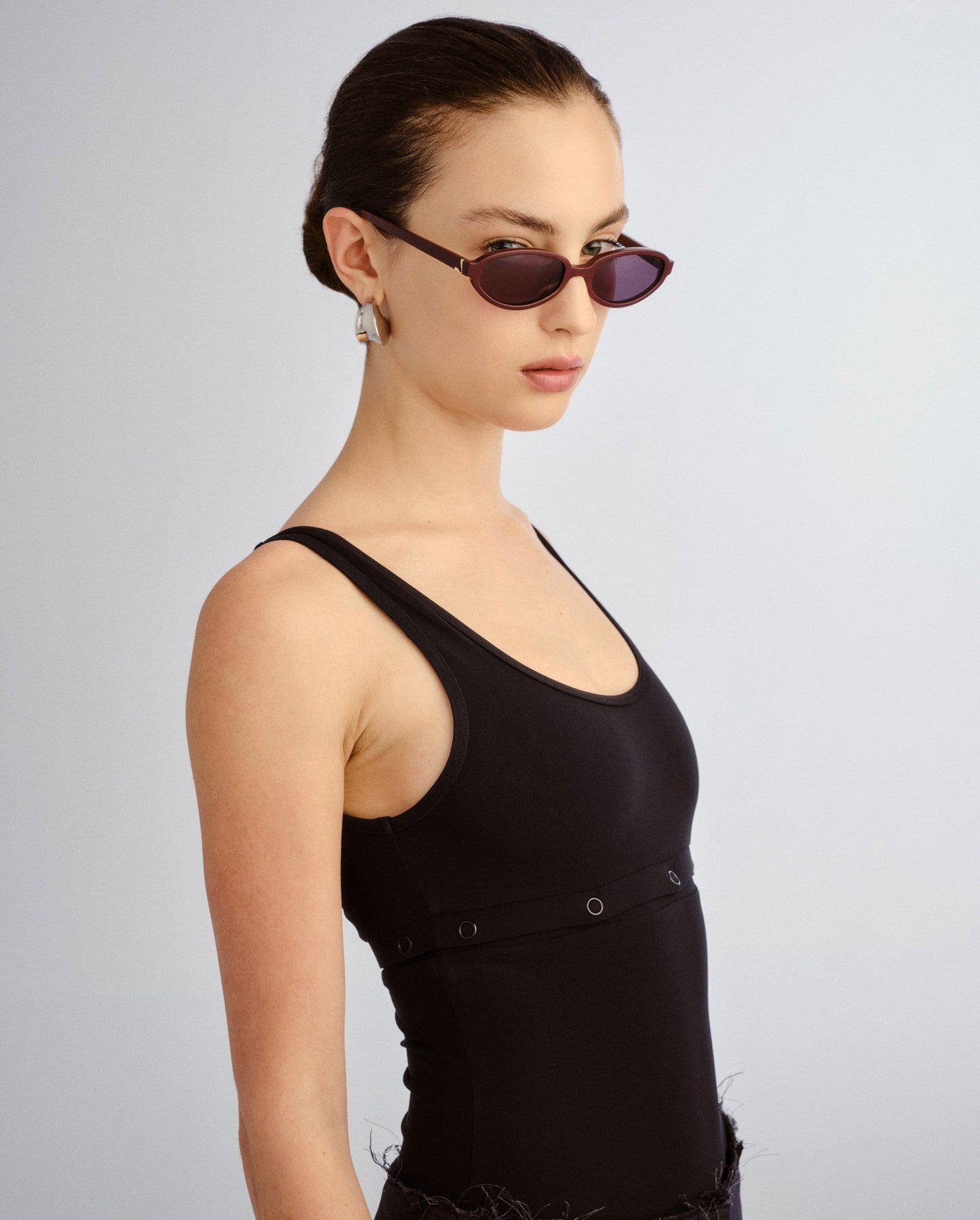 The Olive Cherry Female Oval Sunglasses | Luv Lou