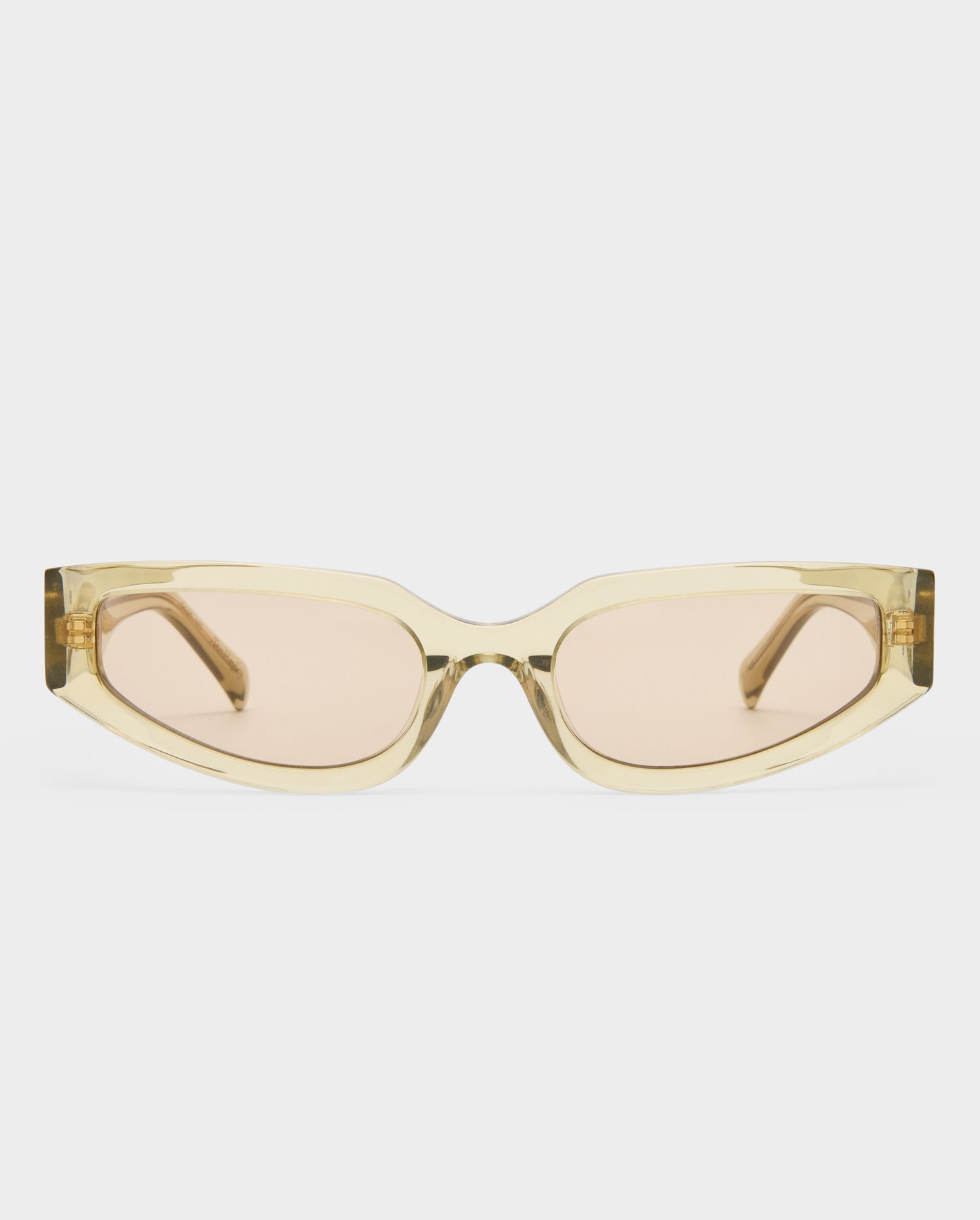 The Hayley Sage Crystal Female Cat-Eye Sunglasses | Luv Lou