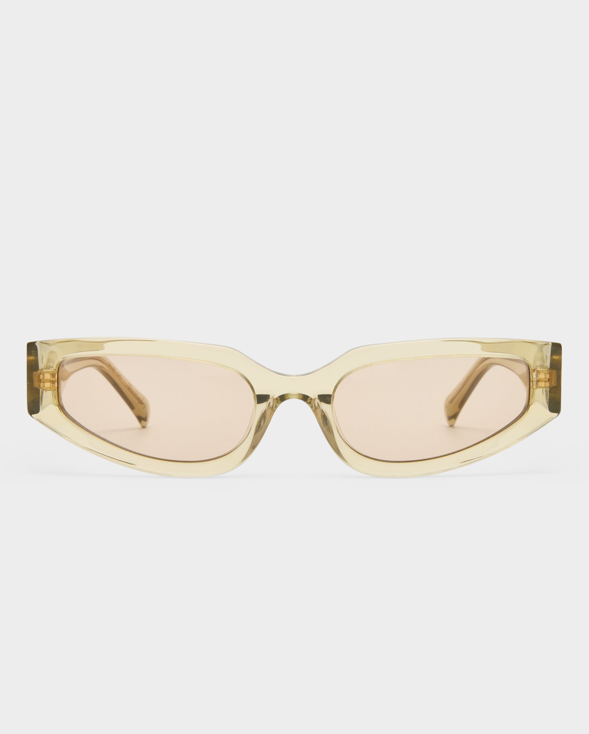 The Hayley Sage Crystal Female Cat-Eye Sunglasses | Luv Lou