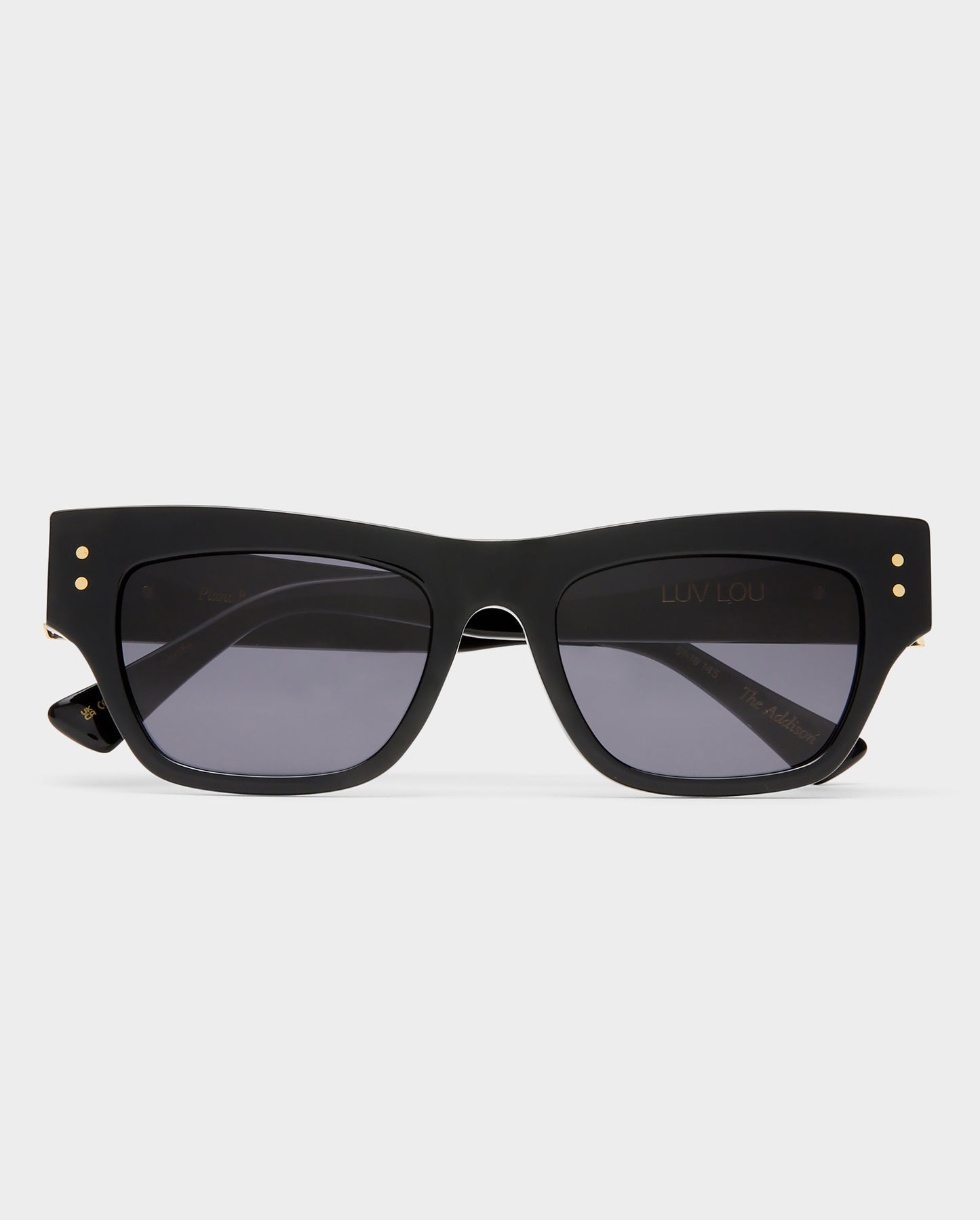 The Addison Black Female Cat-Eye Sunglasses | Luv Lou