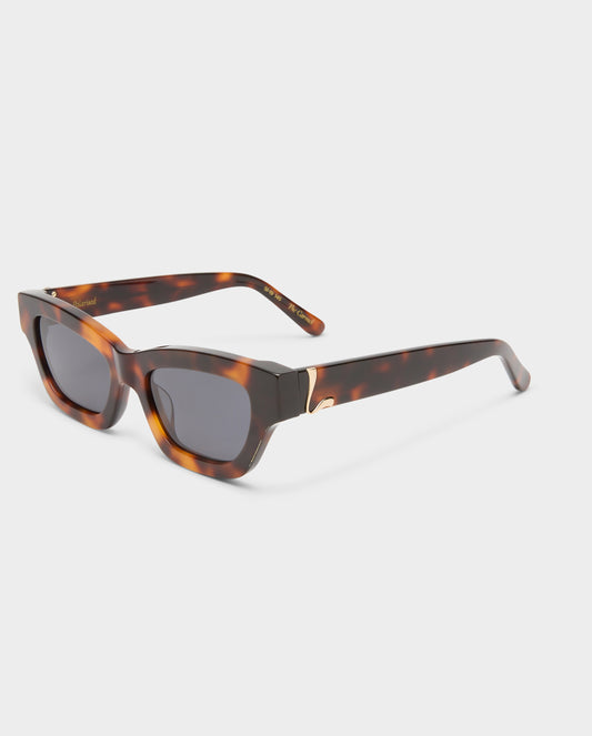 The Carmel Tort Female Cat-Eye Sunglasses | Luv Lou