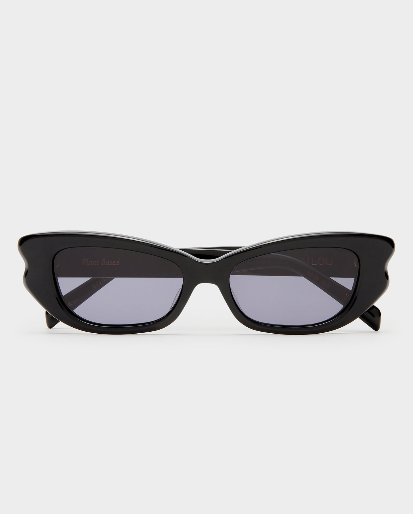 The Elle Black Female Cat-Eye Sunglasses | Luv Lou
