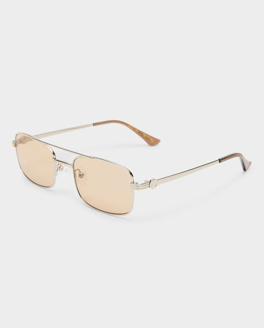The Rocky Silver Female Aviator Sunglasses | Luv Lou