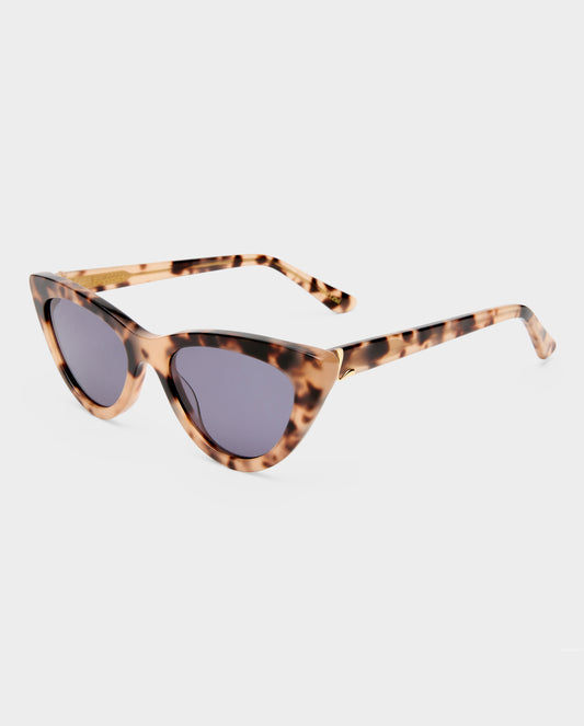 The Leui Cream Tort Female Cat-Eye Sunglasses | Luv Lou