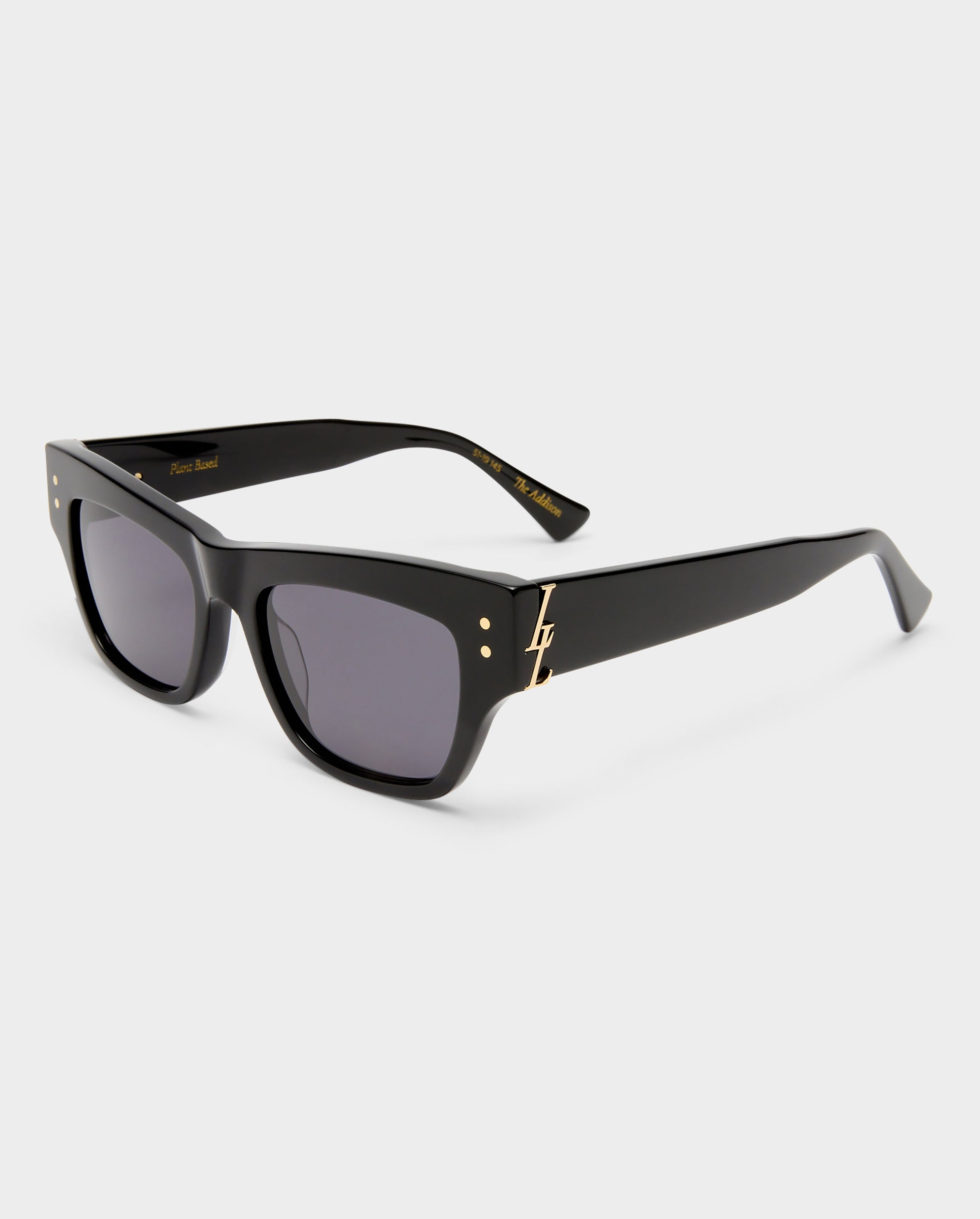 The Addison Black Female Cat-Eye Sunglasses | Luv Lou