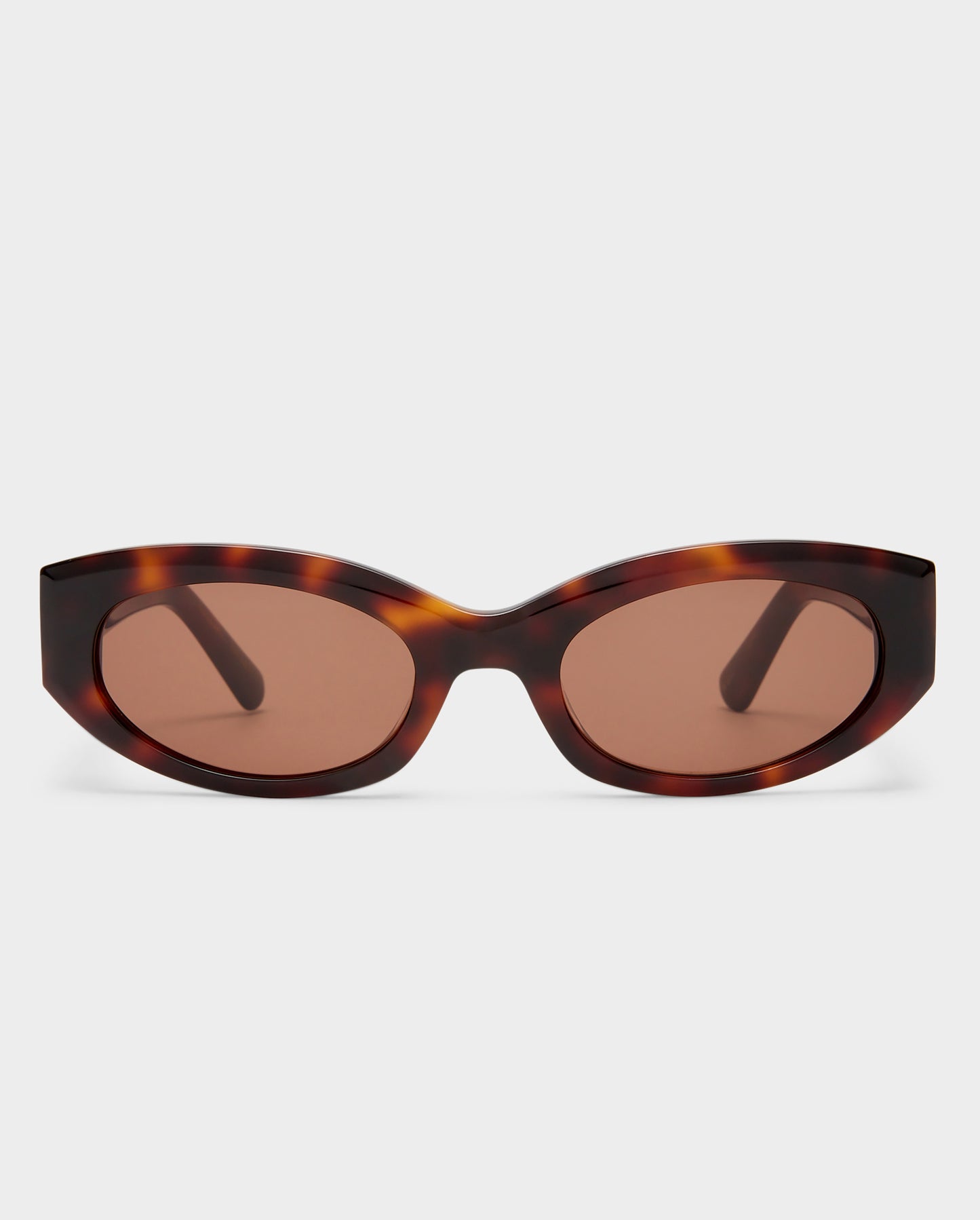 The Juliet Dark Tort Female Oval Sunglasses | Luv Lou