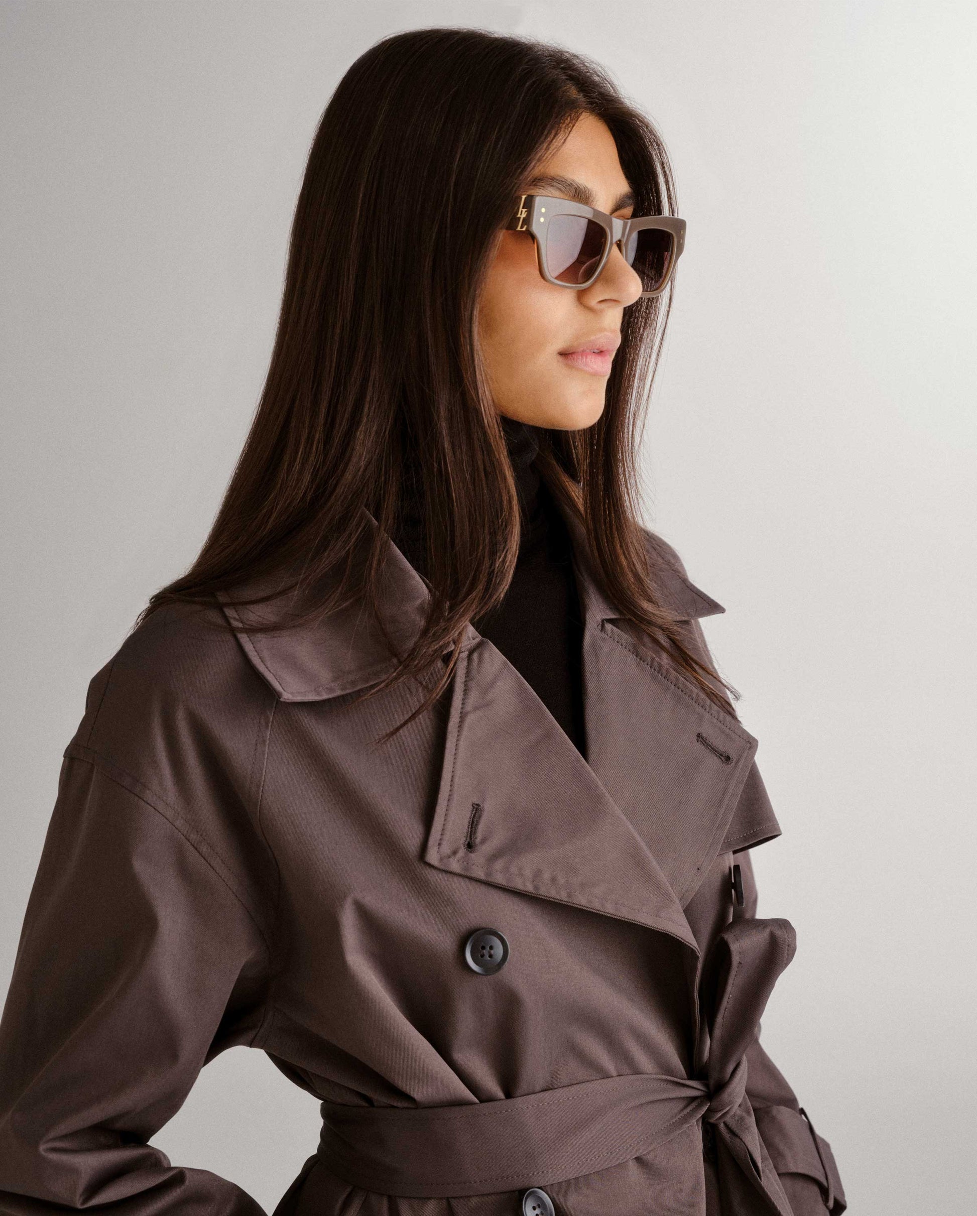 The Addison Almond Female Cat-Eye Sunglasses | Luv Lou