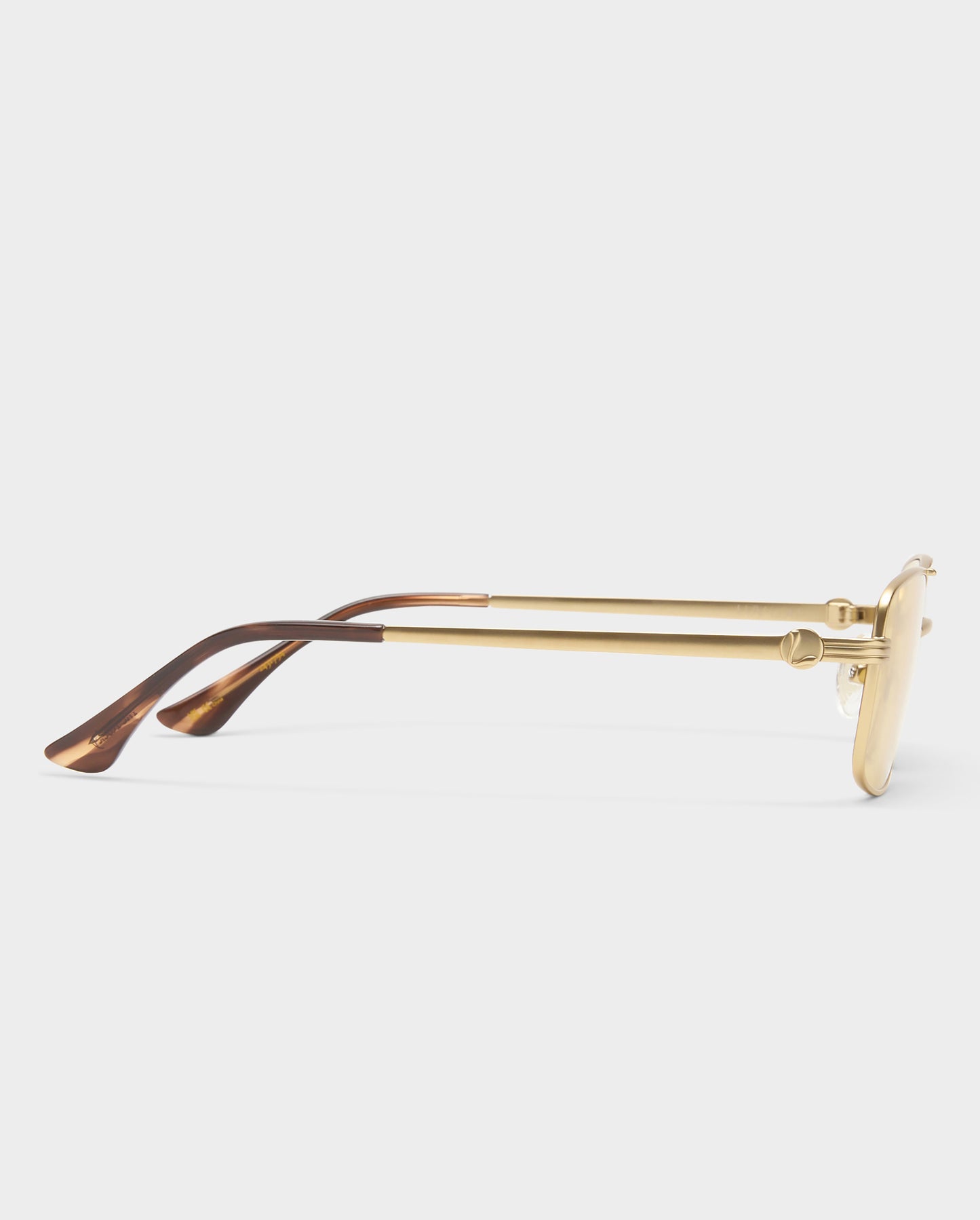 The Rocky Brushed Gold Female Aviator Sunglasses | Luv Lou