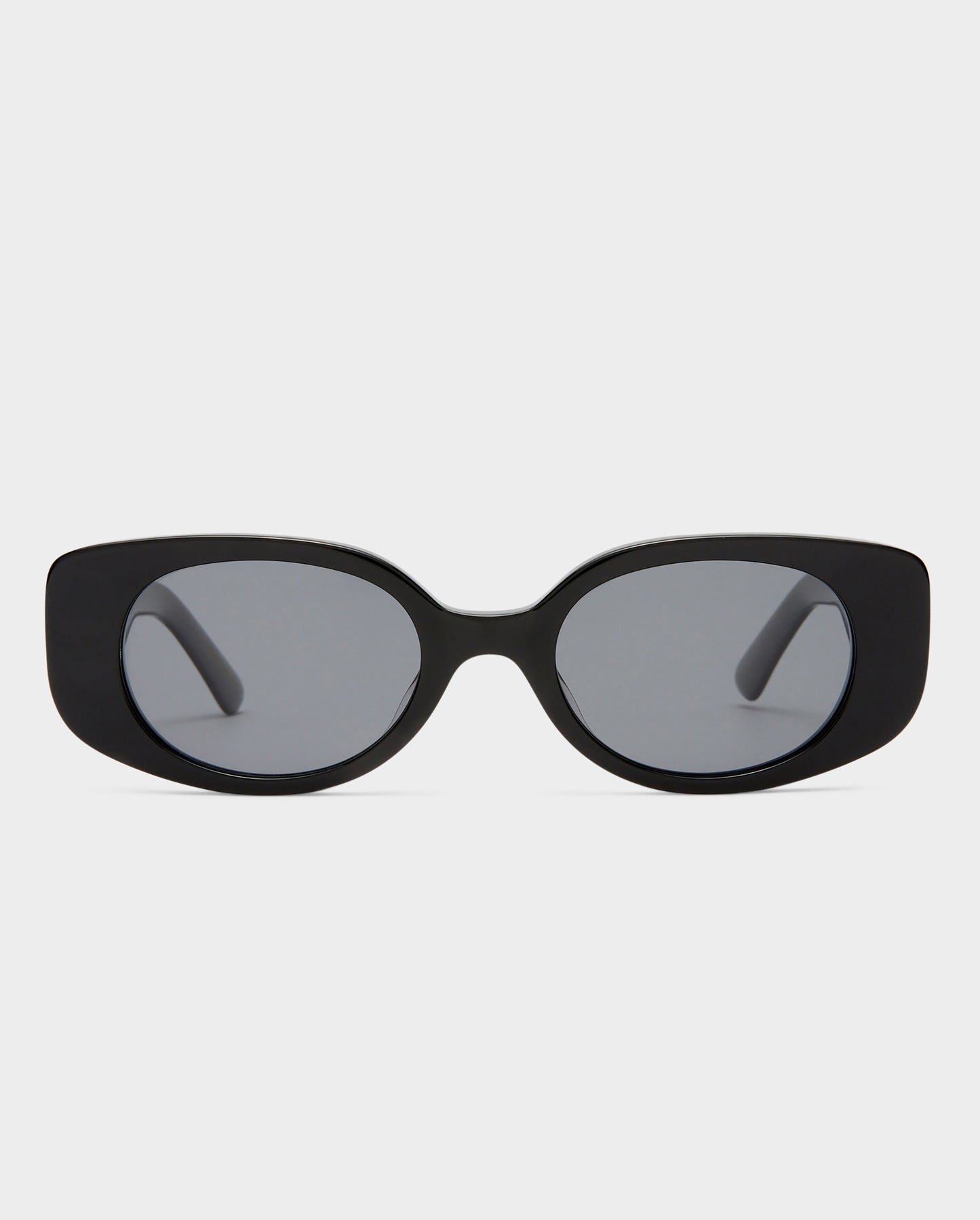 The Helena Black Female Rectangle Sunglasses | Luv Lou