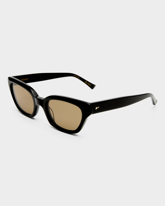 The Drew Black Female Cat-Eye Sunglasses | Luv Lou