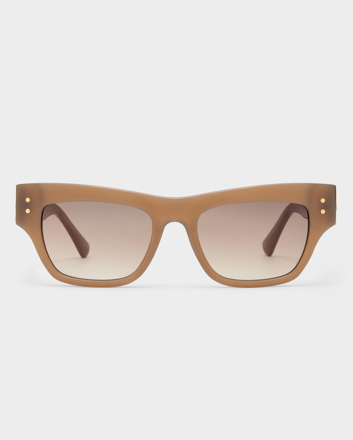 The Addison Almond Female Cat-Eye Sunglasses | Luv Lou