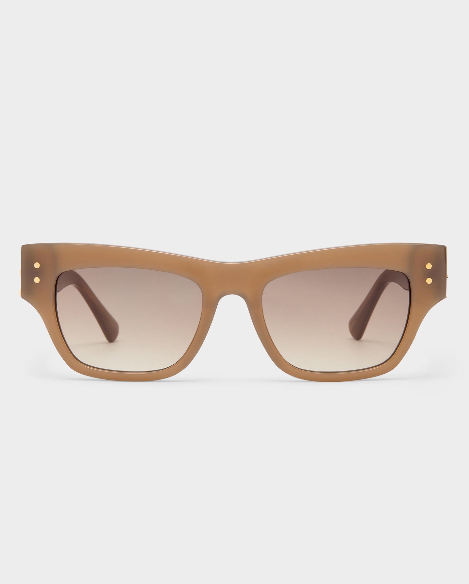 The Addison Almond Female Cat-Eye Sunglasses | Luv Lou