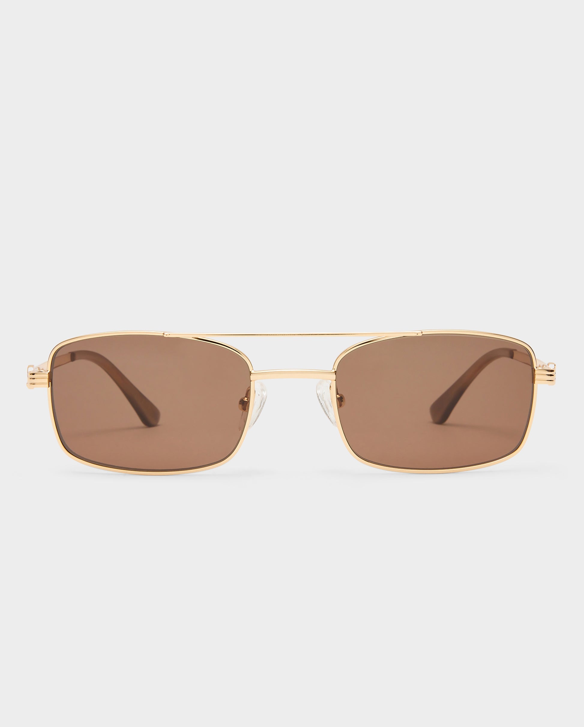 The Rocky Gold Female Aviator Sunglasses | Luv Lou