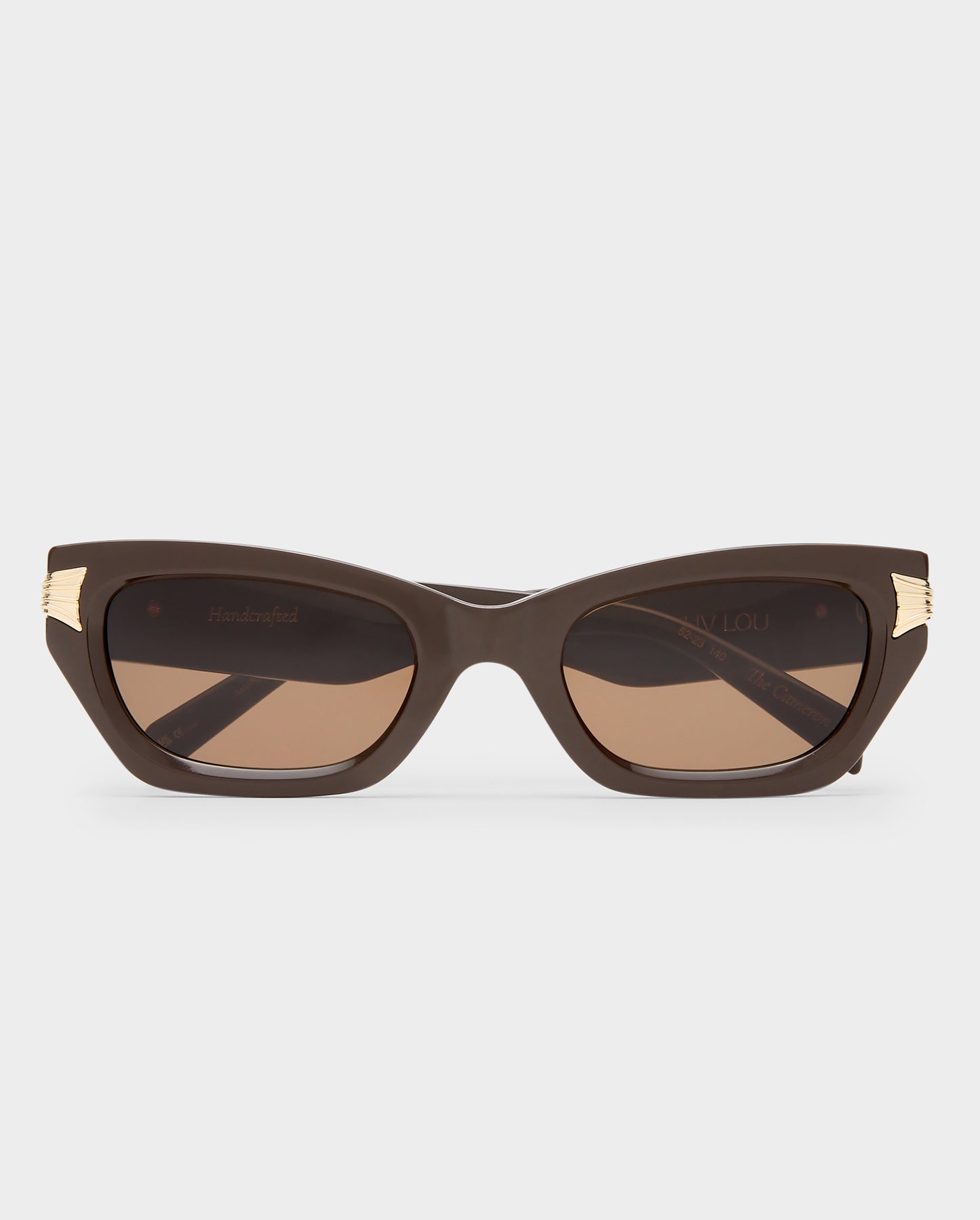 The Cameron Dark Chocolate Female Cat-Eye Sunglasses | Luv Lou