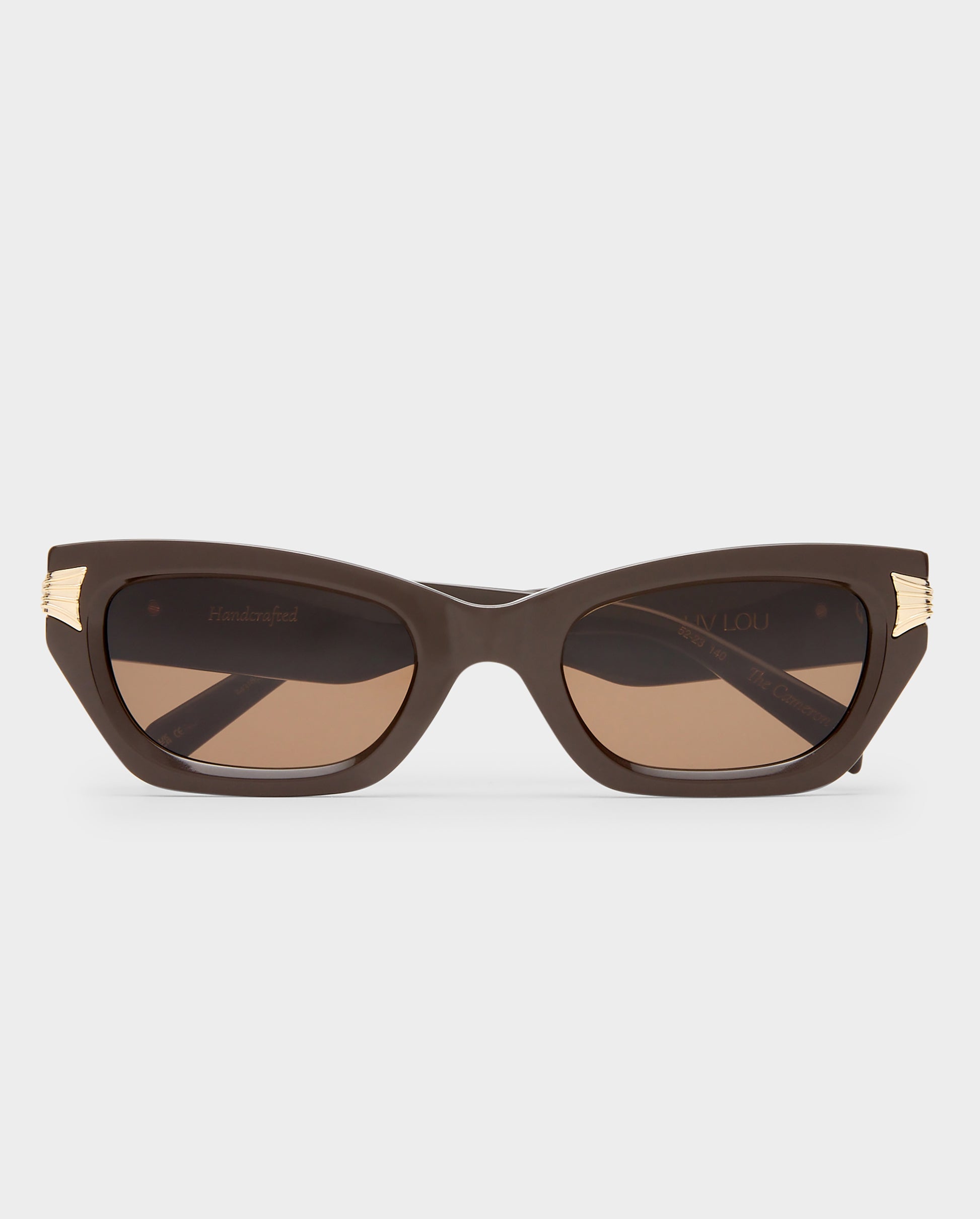 The Cameron Dark Chocolate Female Cat-Eye Sunglasses | Luv Lou