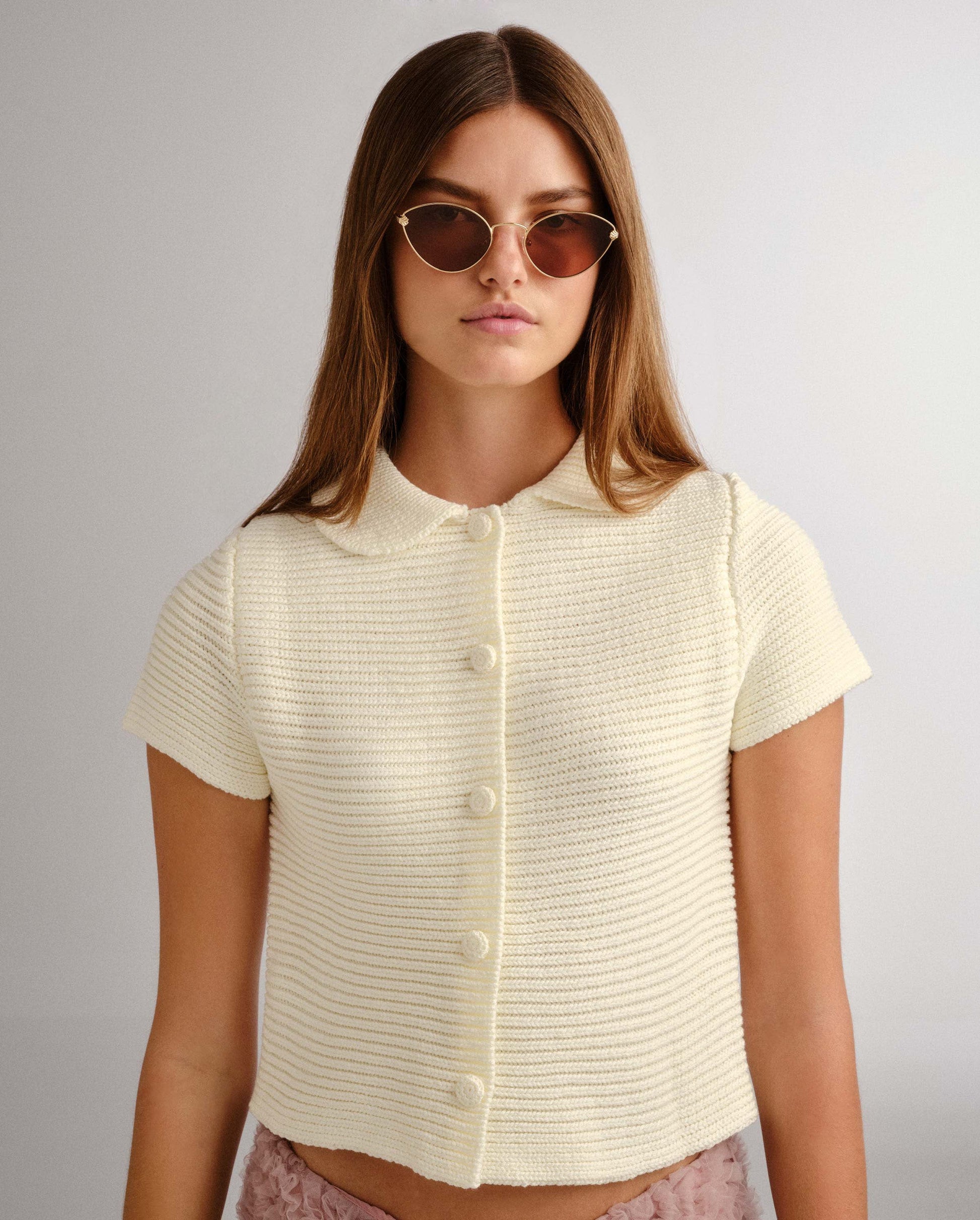 The Fox Gold Female Cat-Eye Sunglasses | Luv Lou