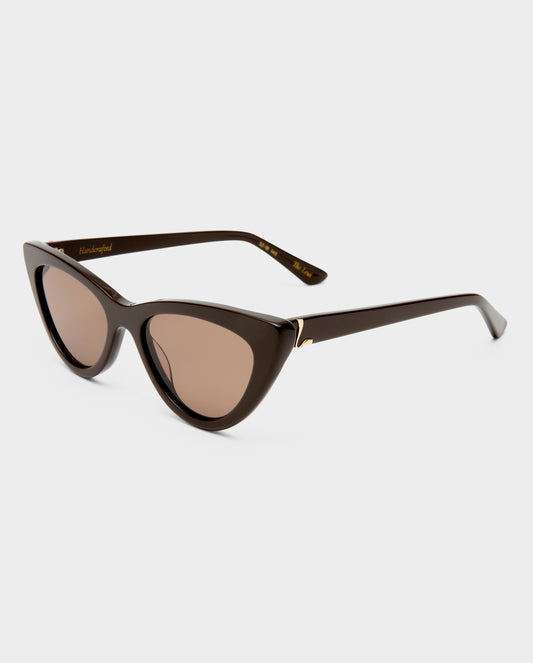 The Leui Chocolate Female Cat-Eye Sunglasses | Luv Lou