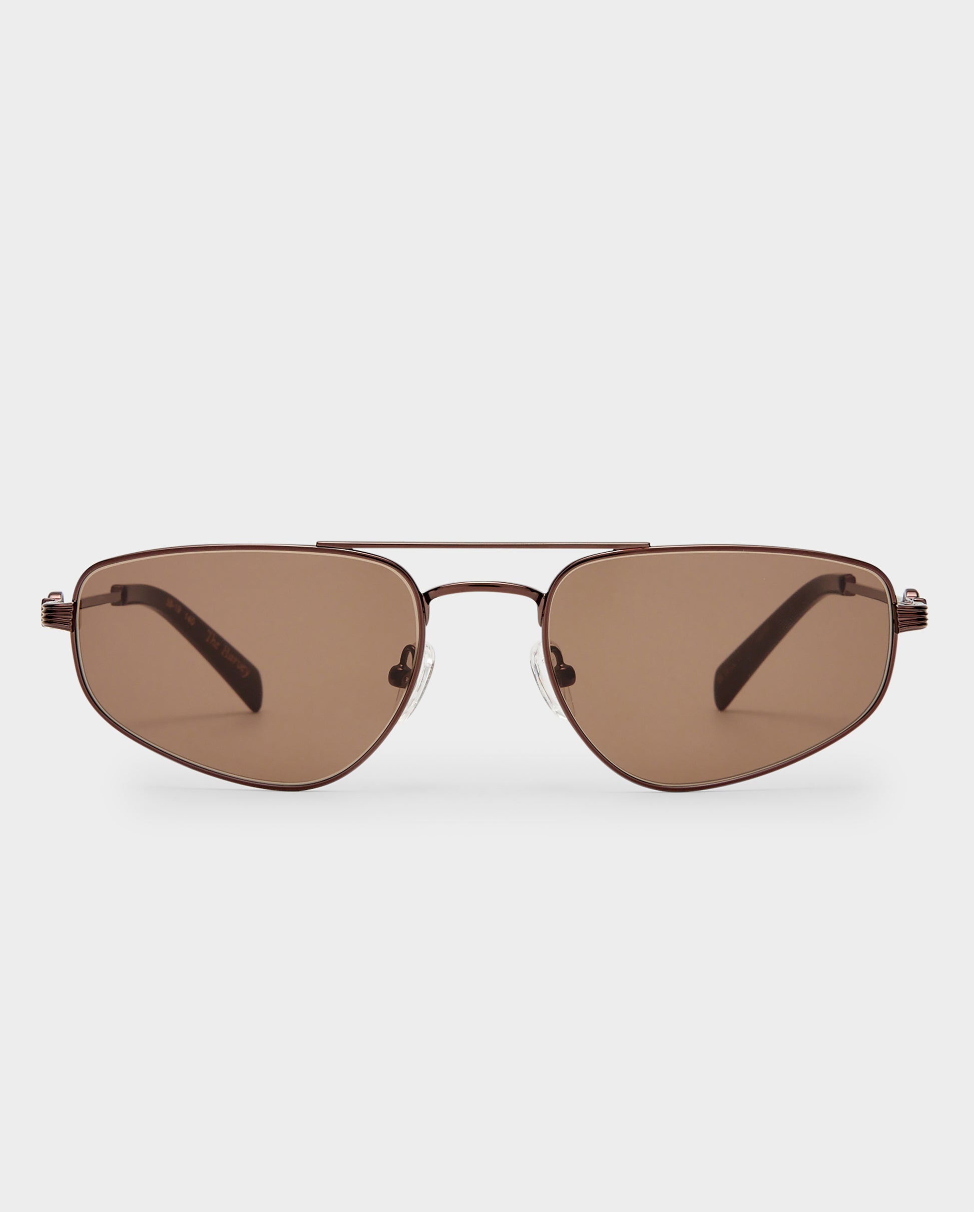 The Harvey Bronze Female Aviator Sunglasses | Luv Lou