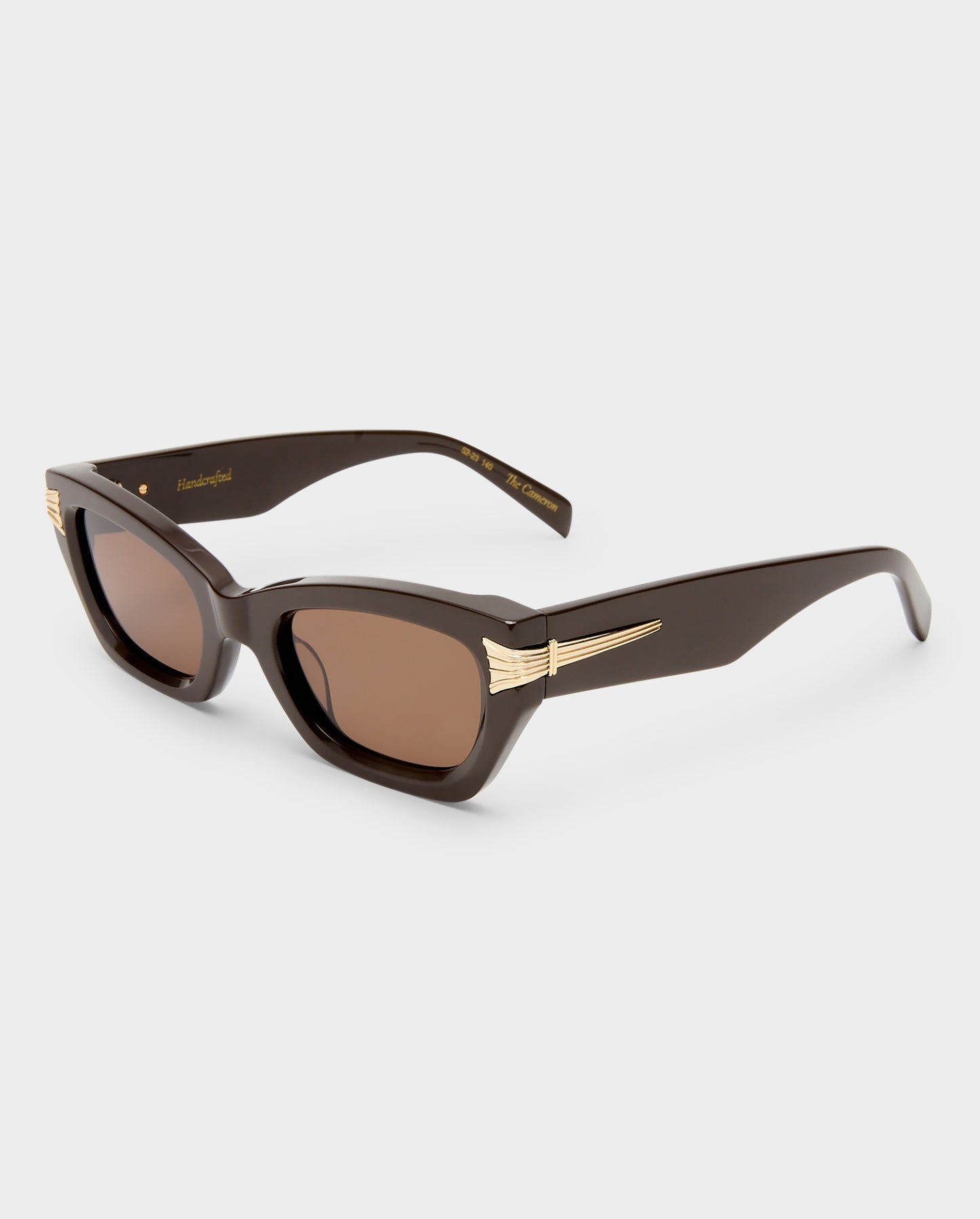 The Cameron Dark Chocolate Female Cat-Eye Sunglasses | Luv Lou