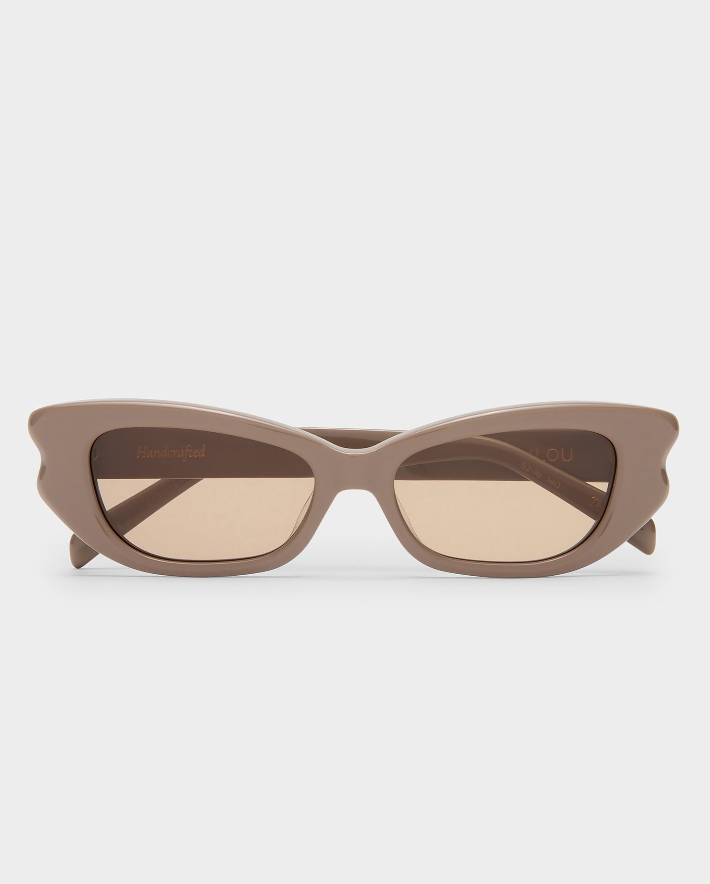 The Elle Taupe Female Cat-Eye Sunglasses | Luv Lou