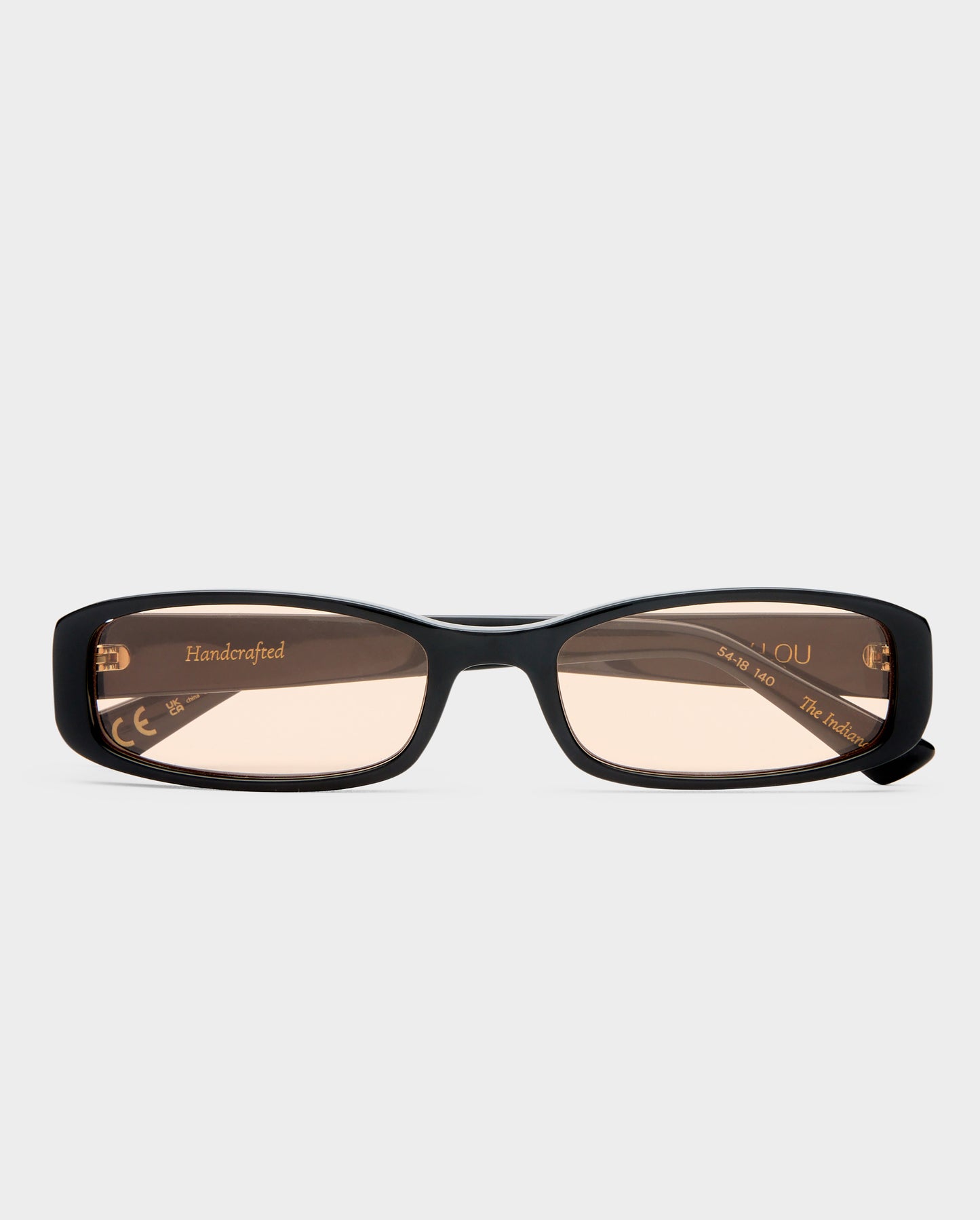 The Indiana Black Female Rectangle Sunglasses | Luv Lou