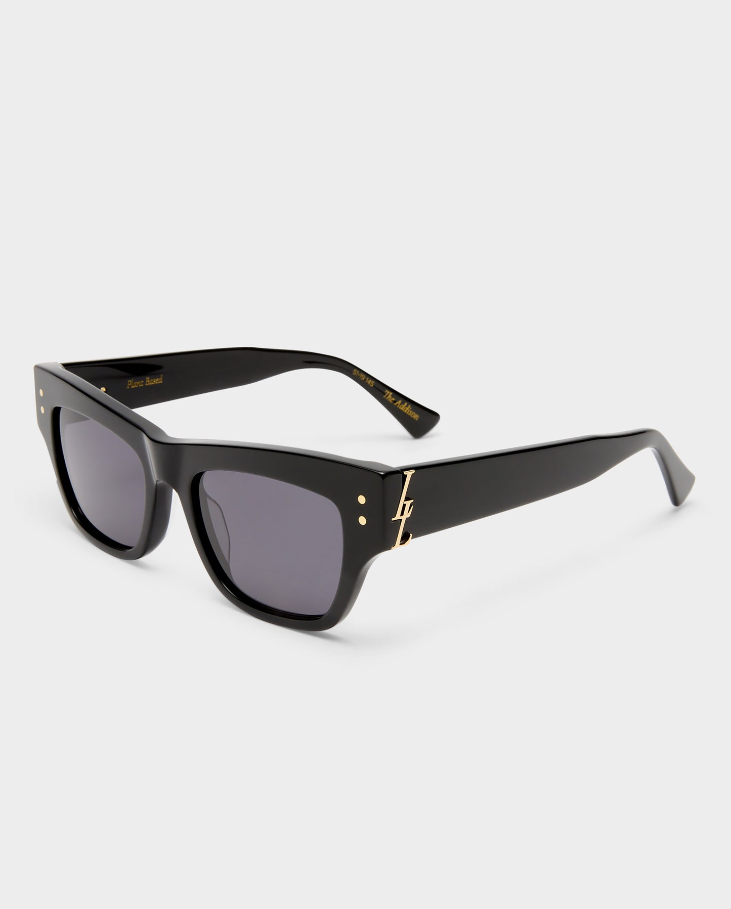 The Addison Black Female Cat-Eye Sunglasses | Luv Lou