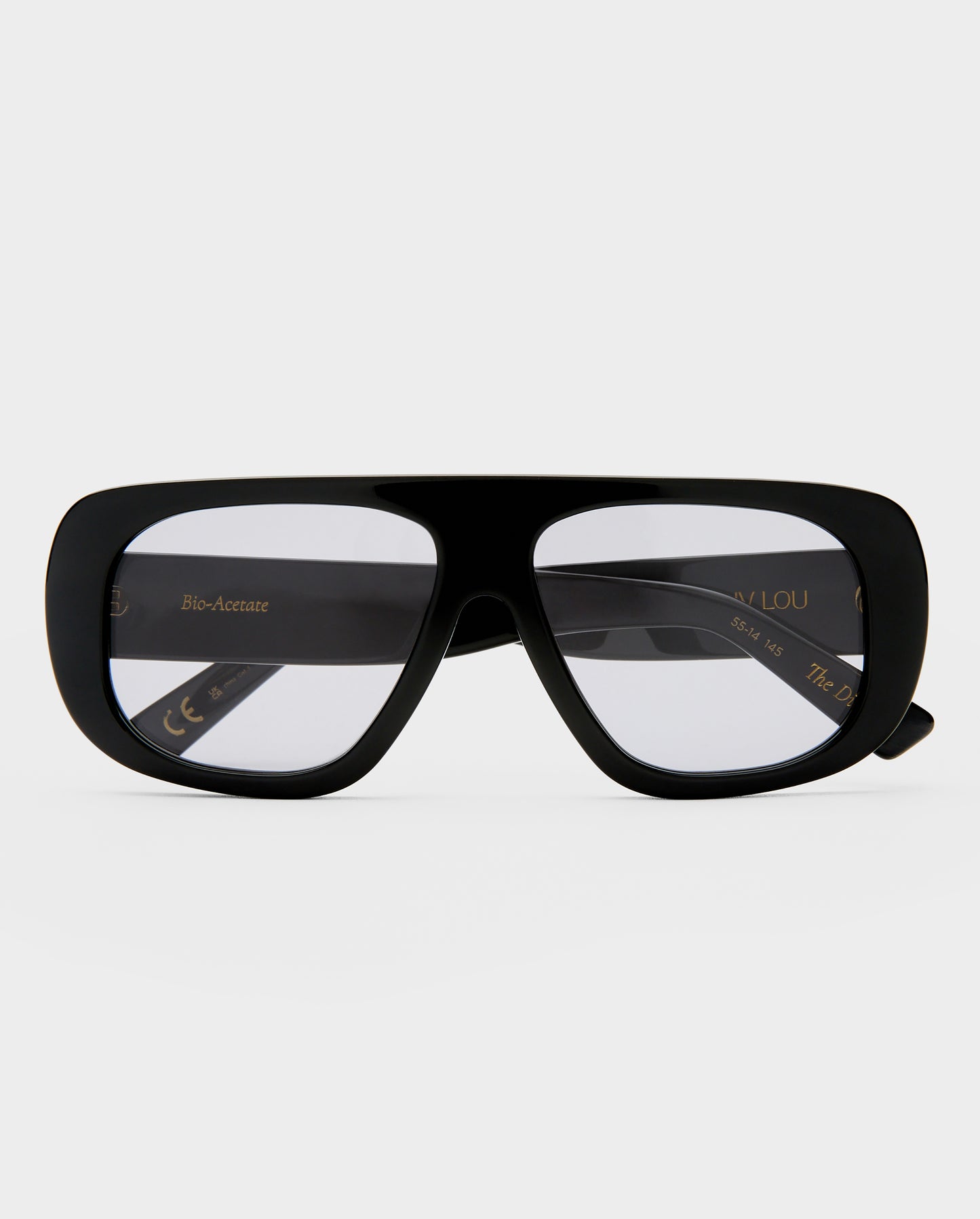 The Dionne Black Female Aviator Sunglasses | Luv Lou