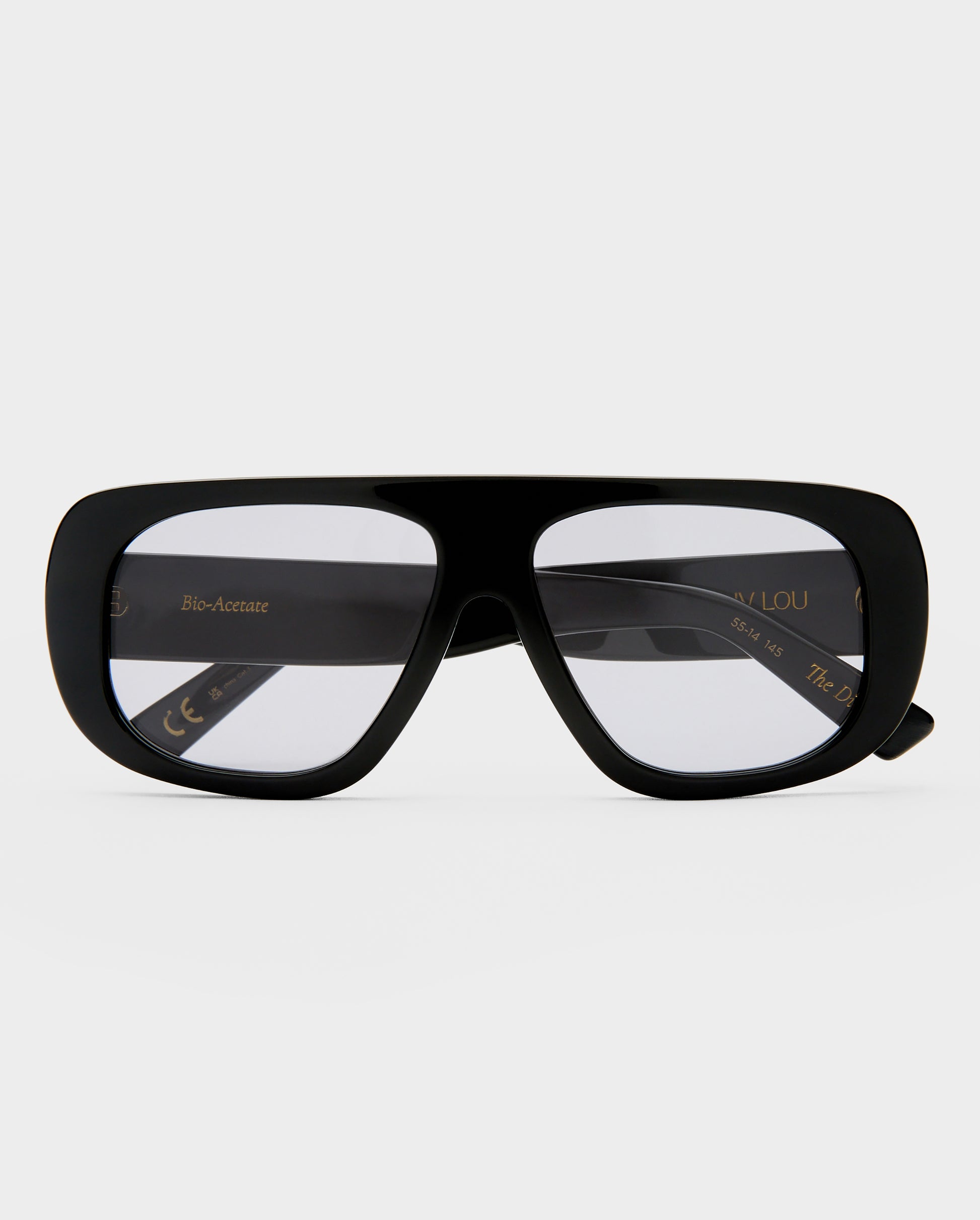 The Dionne Black Female Aviator Sunglasses | Luv Lou