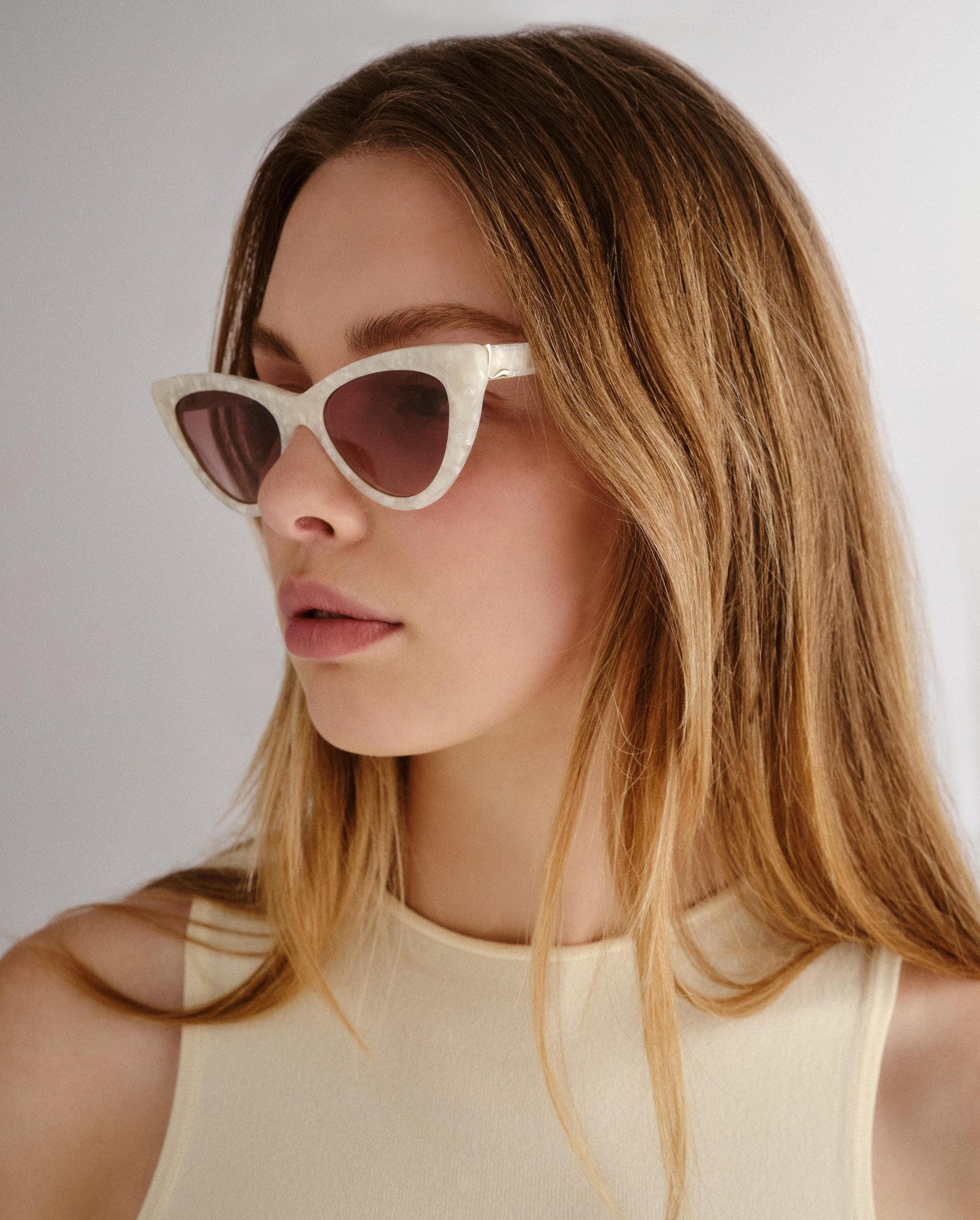 The Leui Pearl Female Cat-Eye Sunglasses | Luv Lou