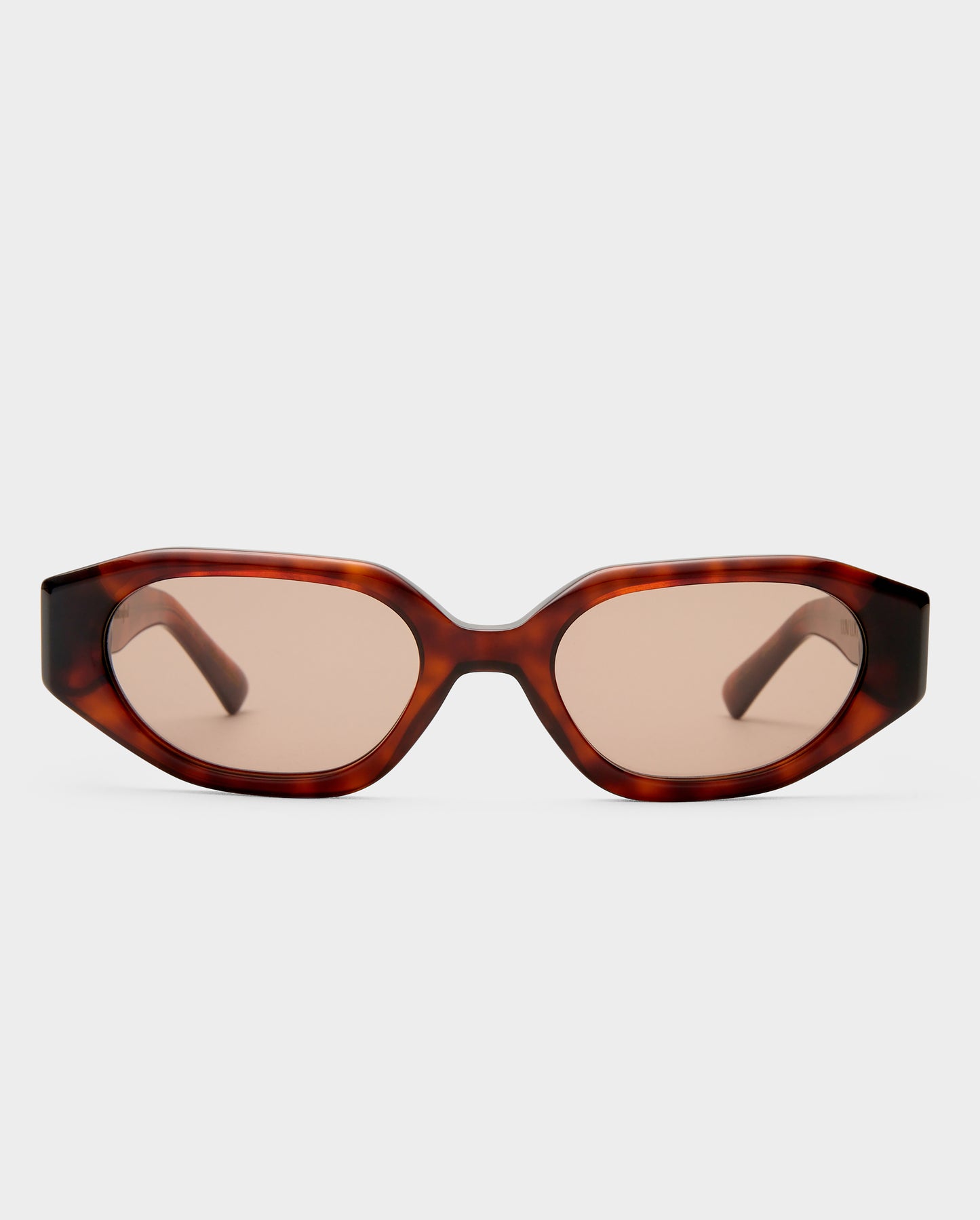 The Freddie Honey Tort Female Oval Sunglasses | Luv Lou