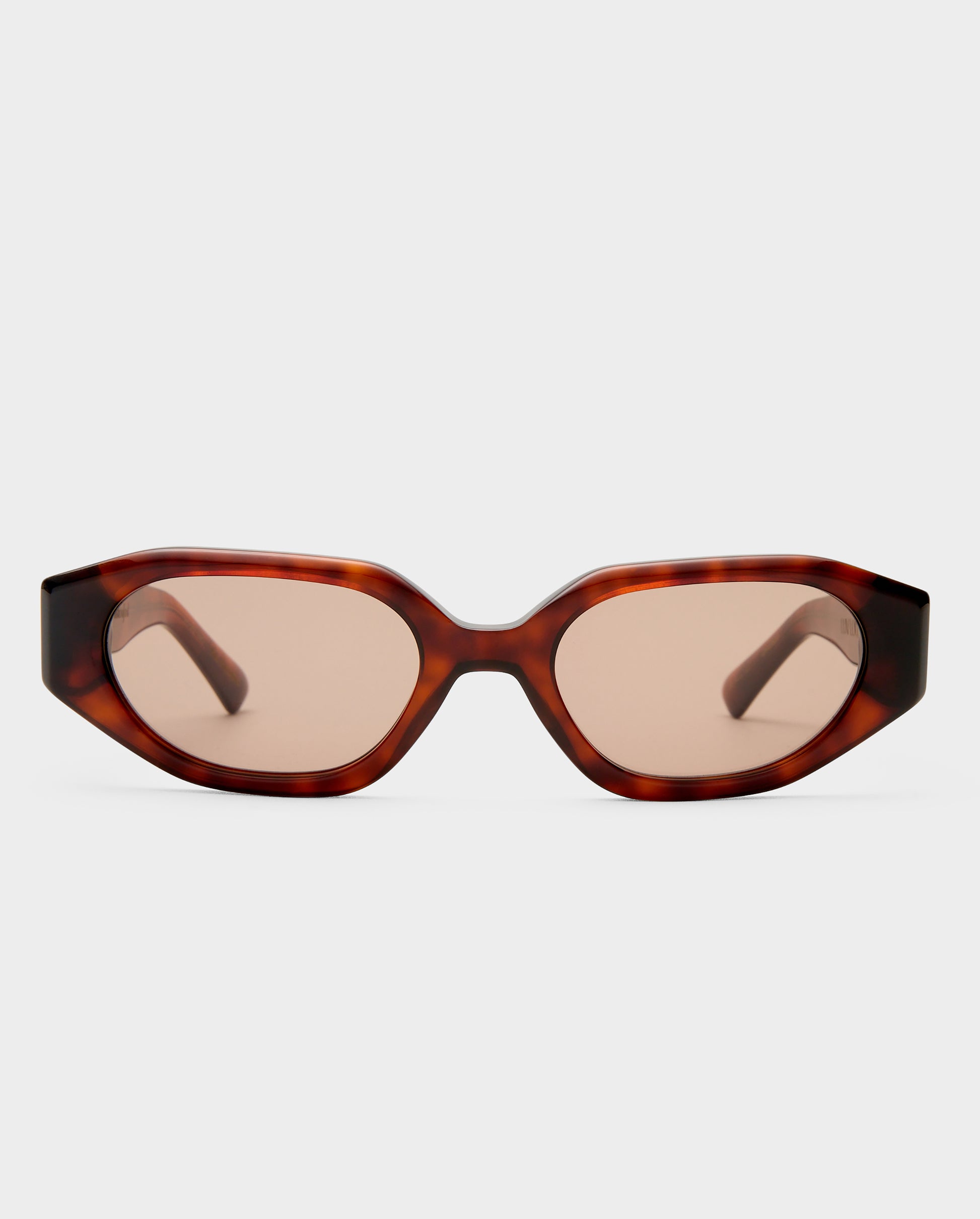 The Freddie Honey Tort Female Oval Sunglasses | Luv Lou