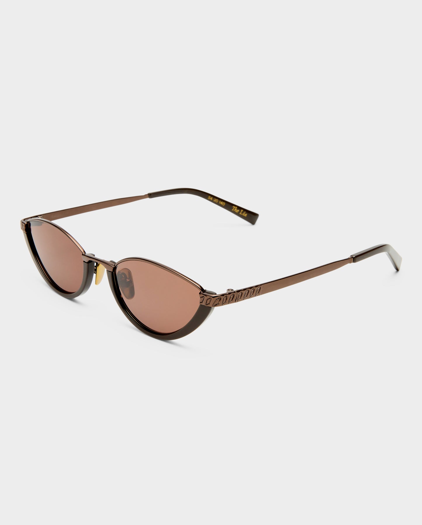 The Lia Bronze Female Cat-Eye Sunglasses | Luv Lou