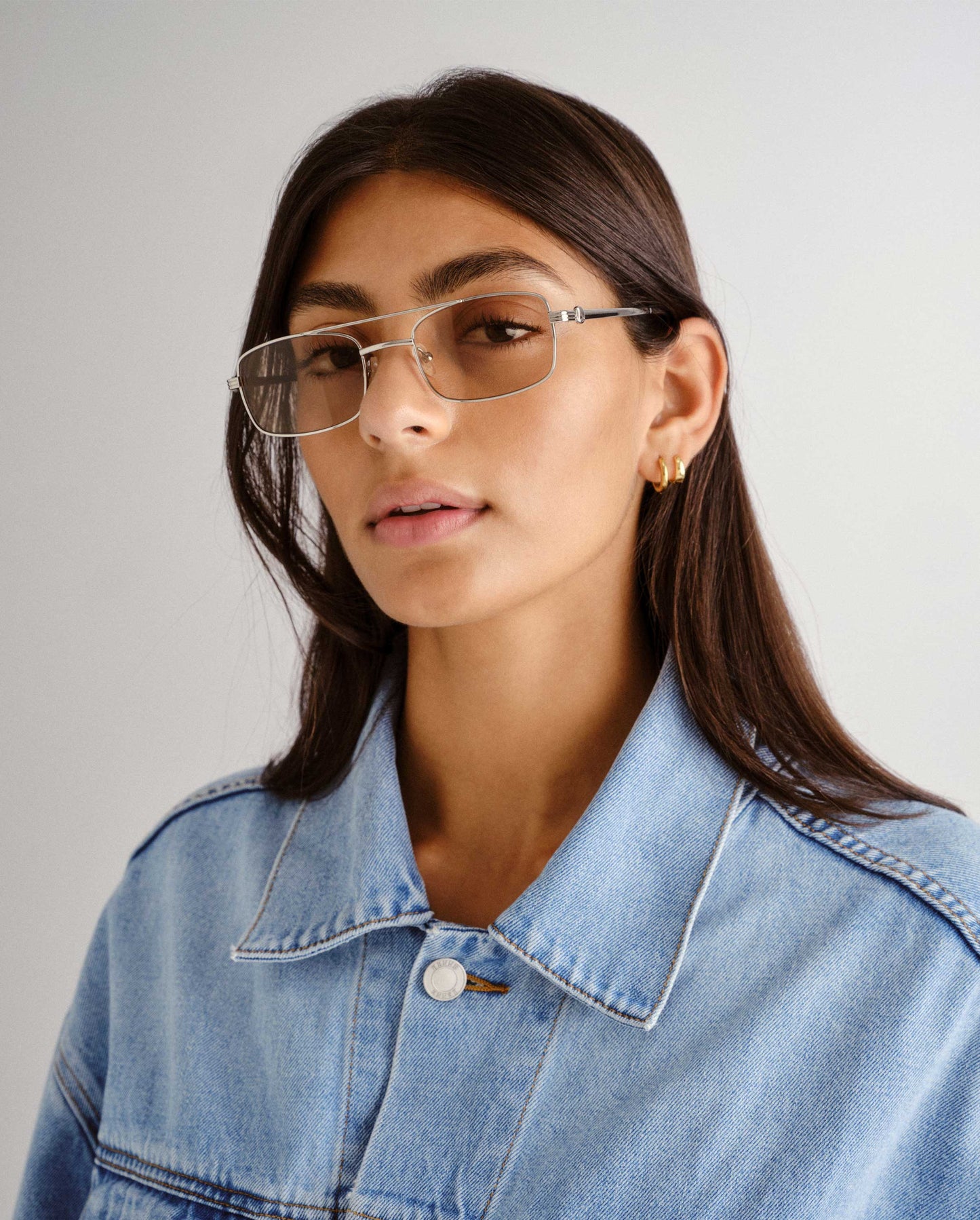 The Rocky Silver Female Aviator Sunglasses | Luv Lou