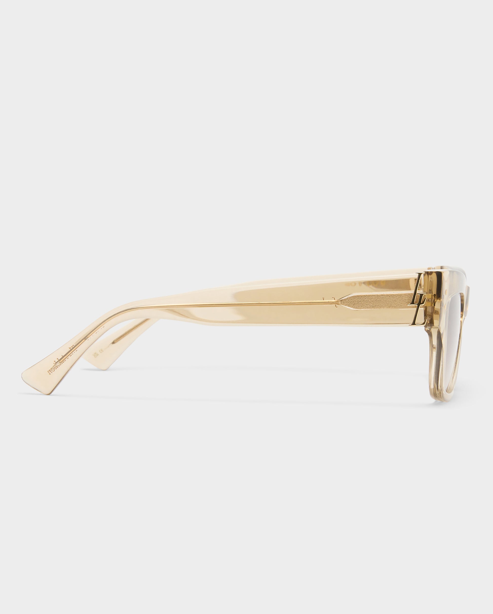 The Addison Crystal Latte Female Cat-Eye Sunglasses | Luv Lou