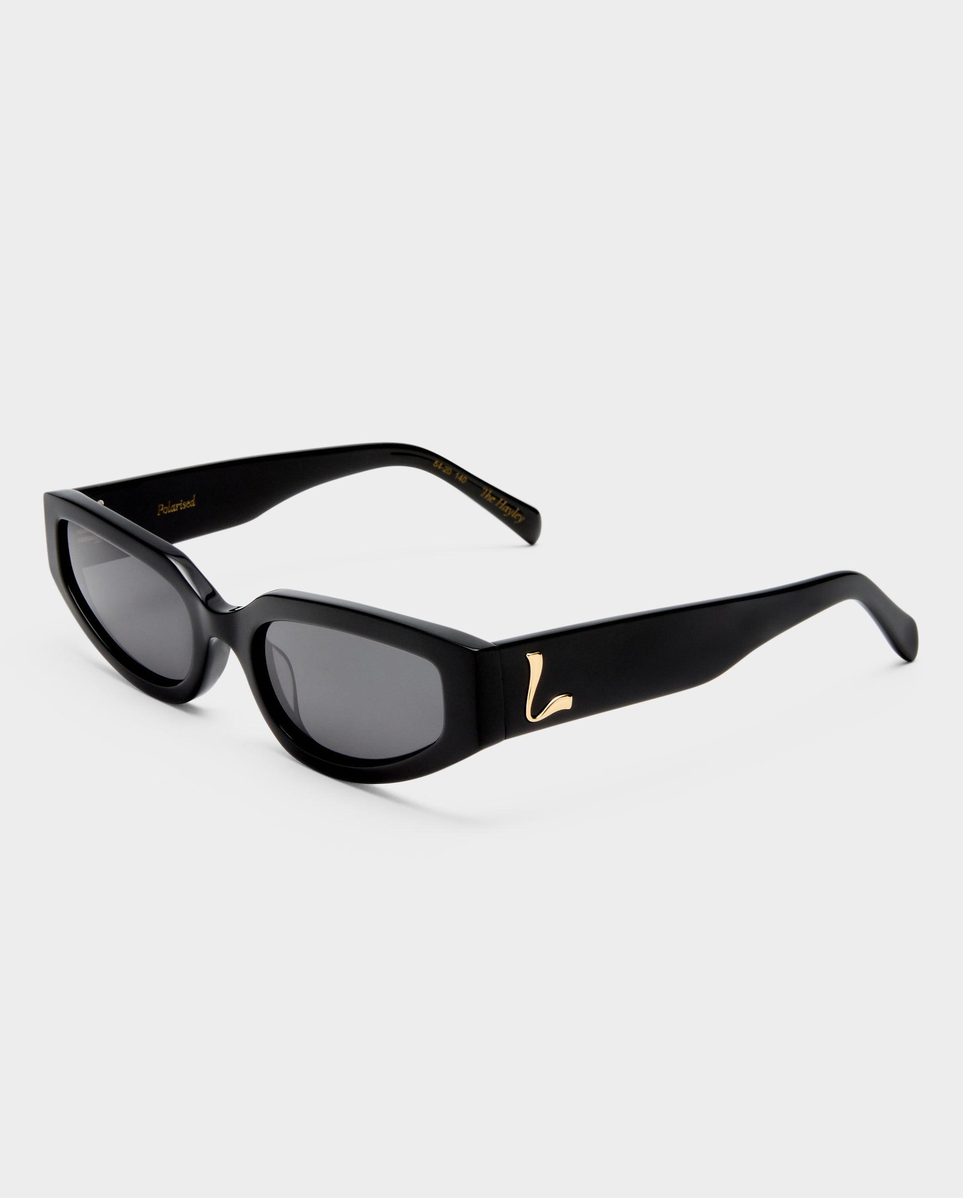 The Hayley Black Female Cat-Eye Sunglasses | Luv Lou